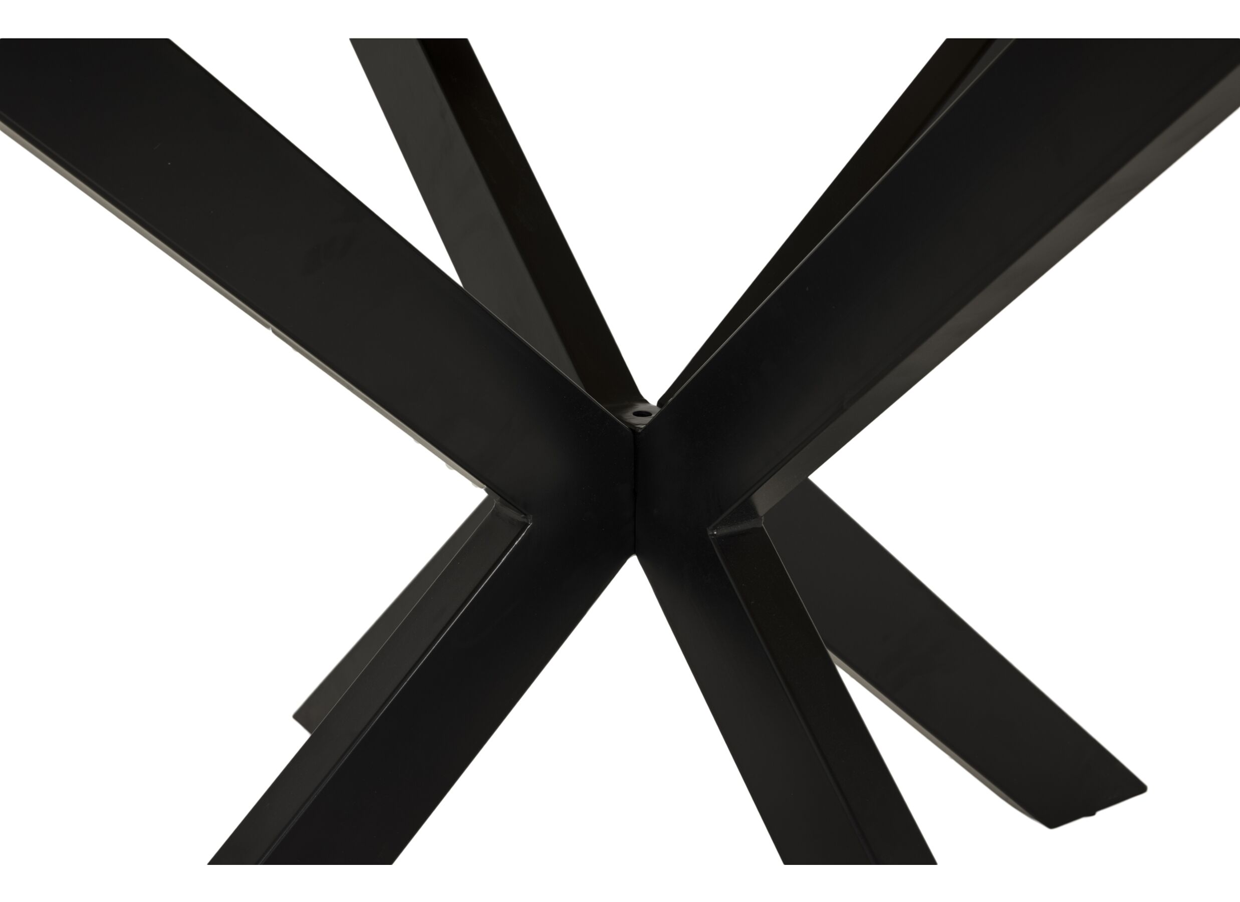 Detail - Table ronde Hoffa Ø130cm - manguier massif - sandblast