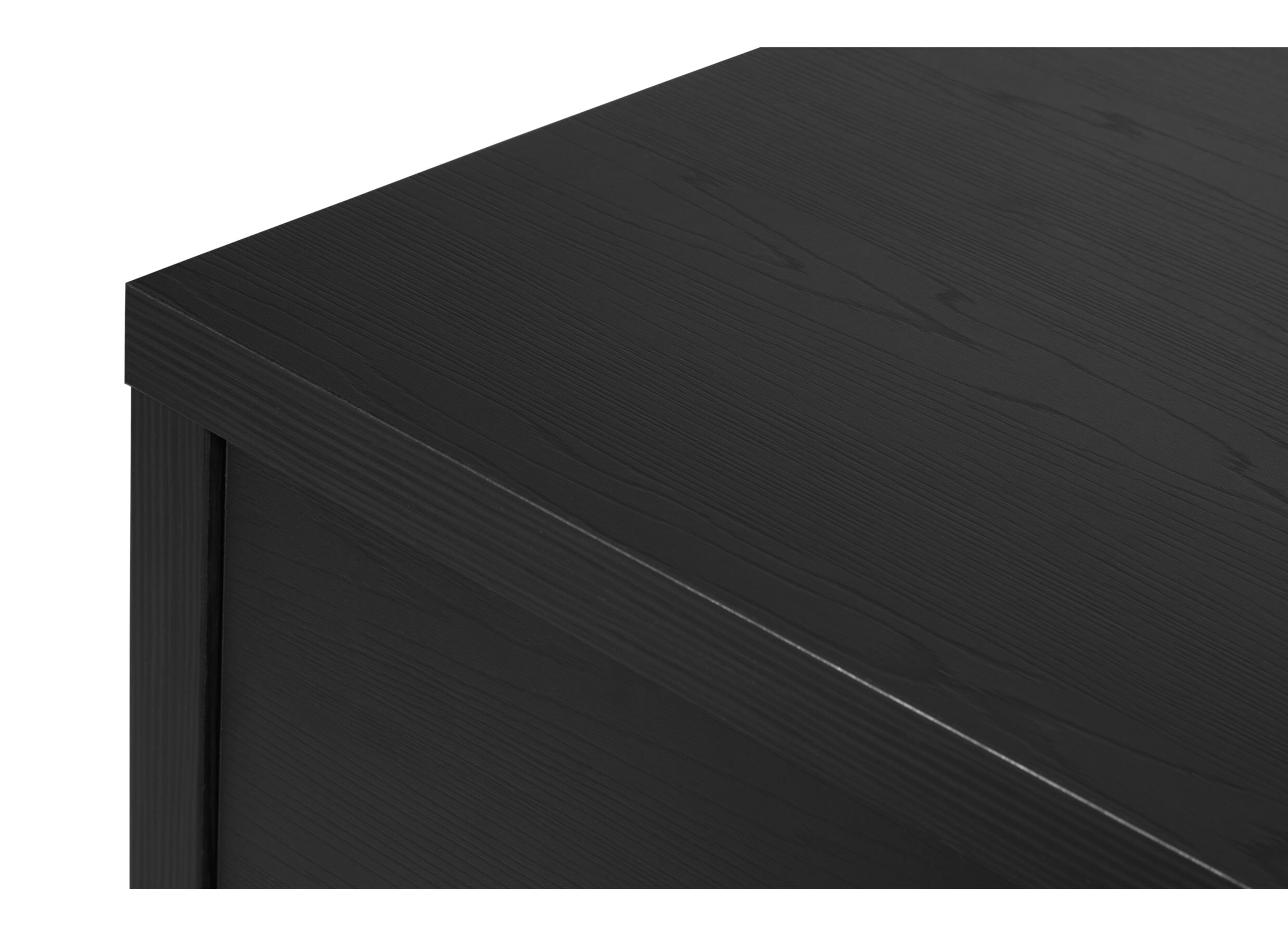 Detail - Commode Rosie 110x46x76cm - mélamine - noir nox