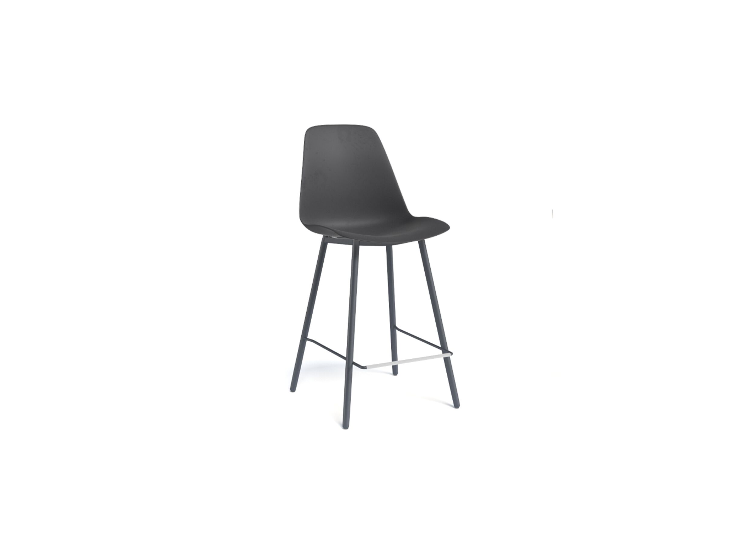 Barstoel Claudio ZH66,5cm - kunststof - antraciet