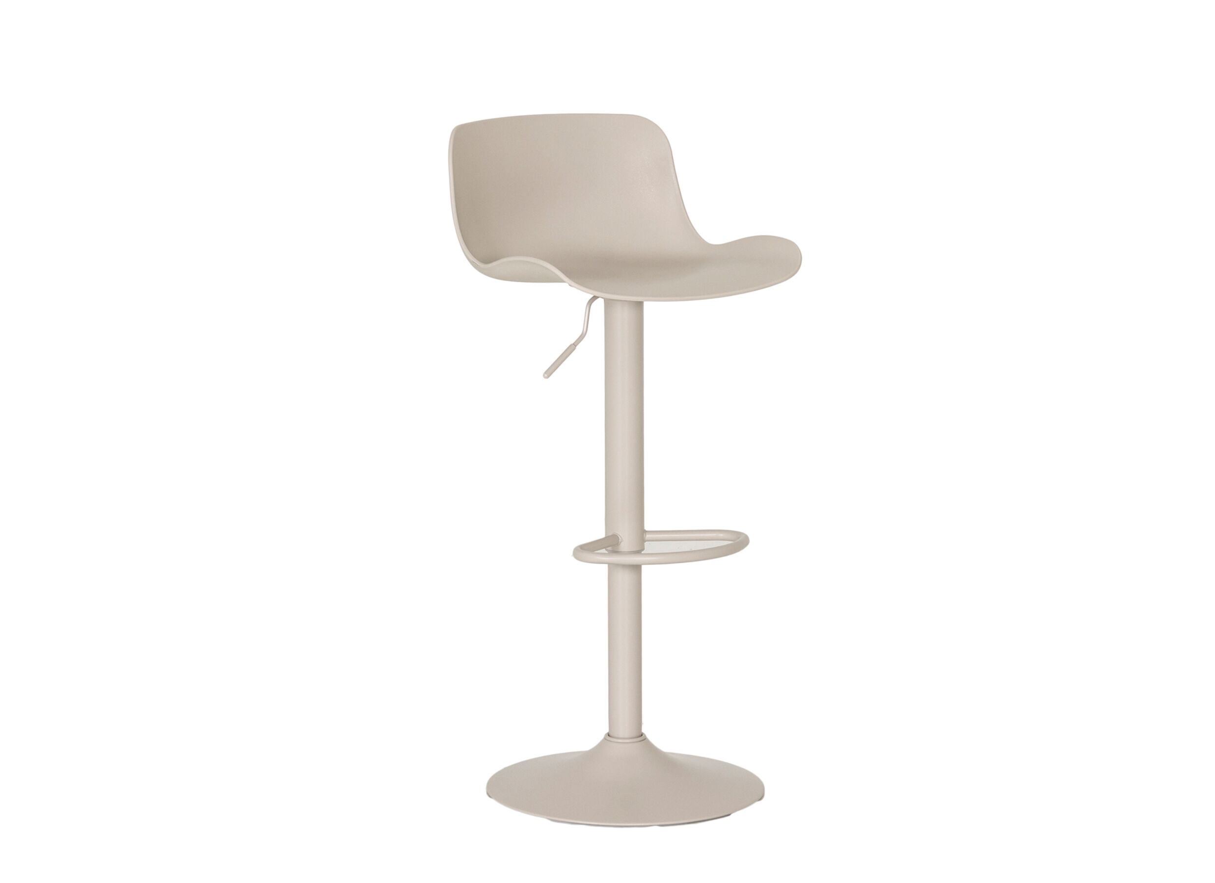 Barstoel Dune ZH57-78cm - kunststof - greige - Chaise de bar Dune HA57-78cm - synthétique - greige