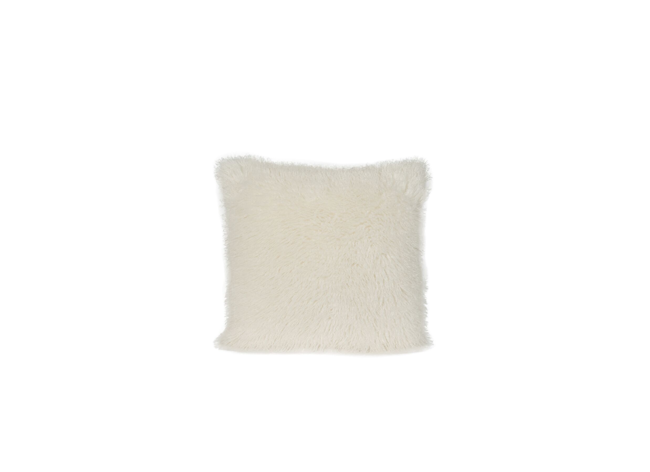 Plus Important - Coussin Hare 45x45cm - fausse fourrure - blanc