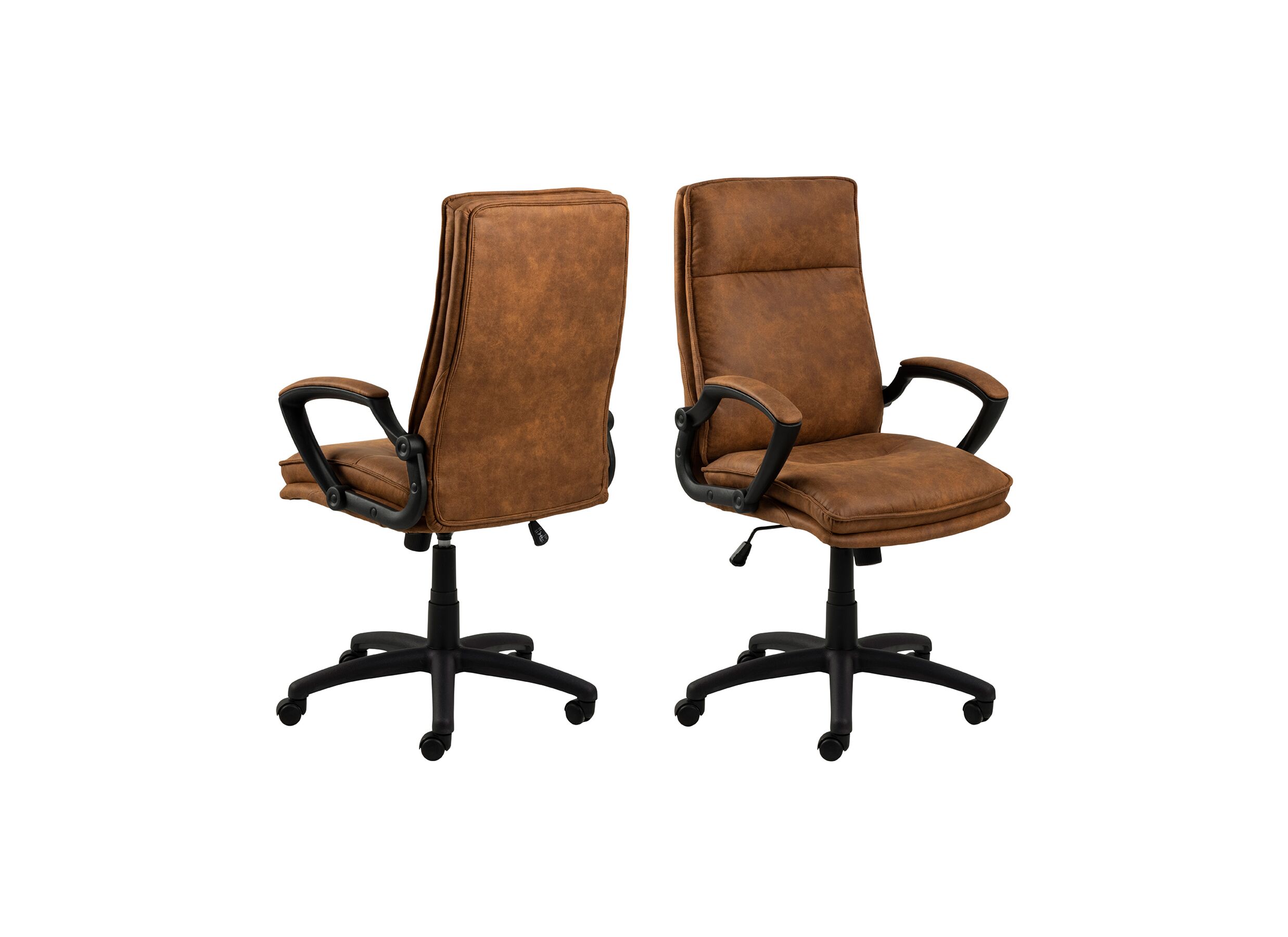 Chaise de bureau camel - Chaise de bureau 69,5x67x115cm - tissu - camel