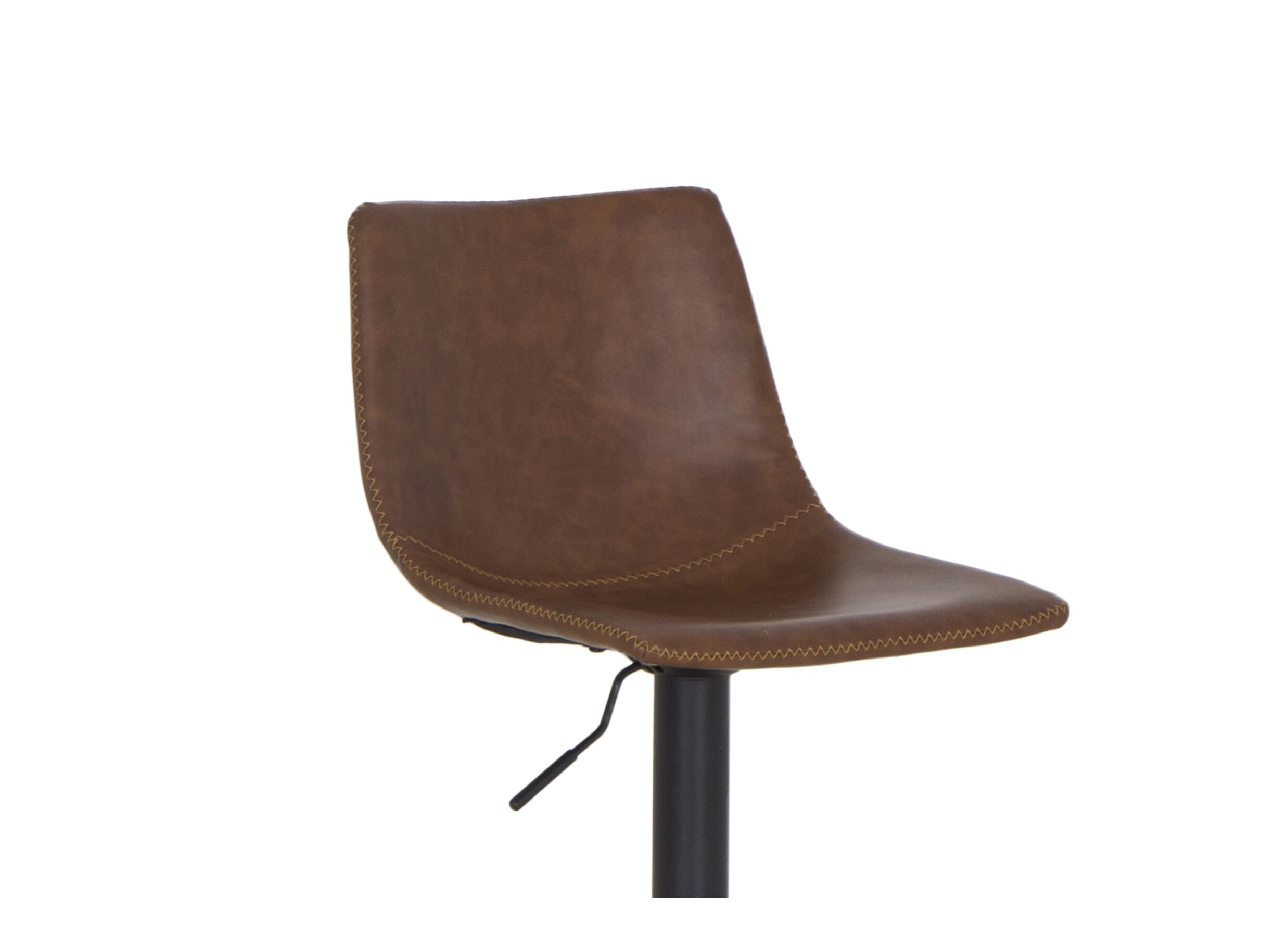 Barstoel Alamo ZH60-82cm - lederlook - cognac