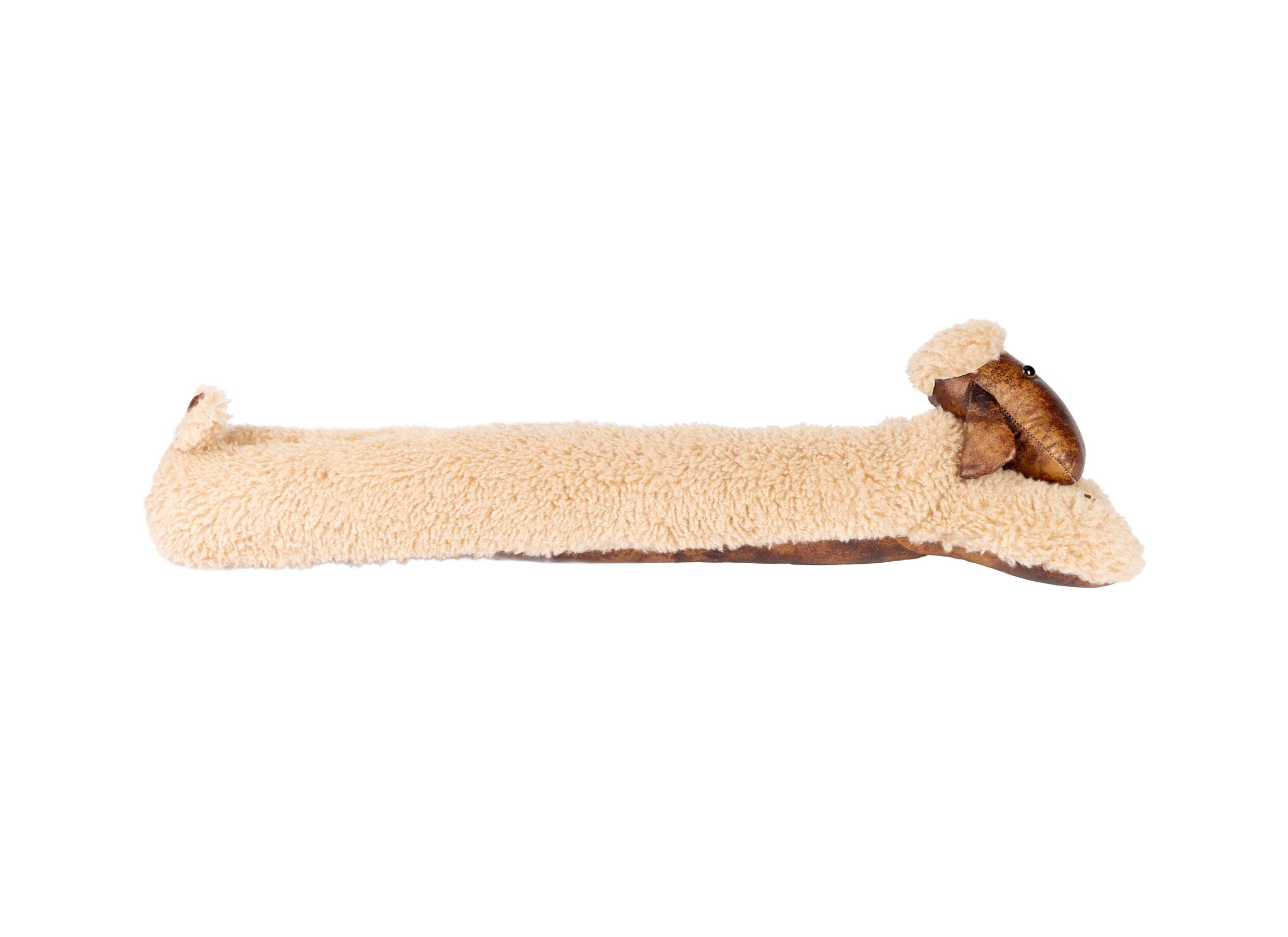 Aperçu - Boudin de porte Sheep 80cm - tissu - beige