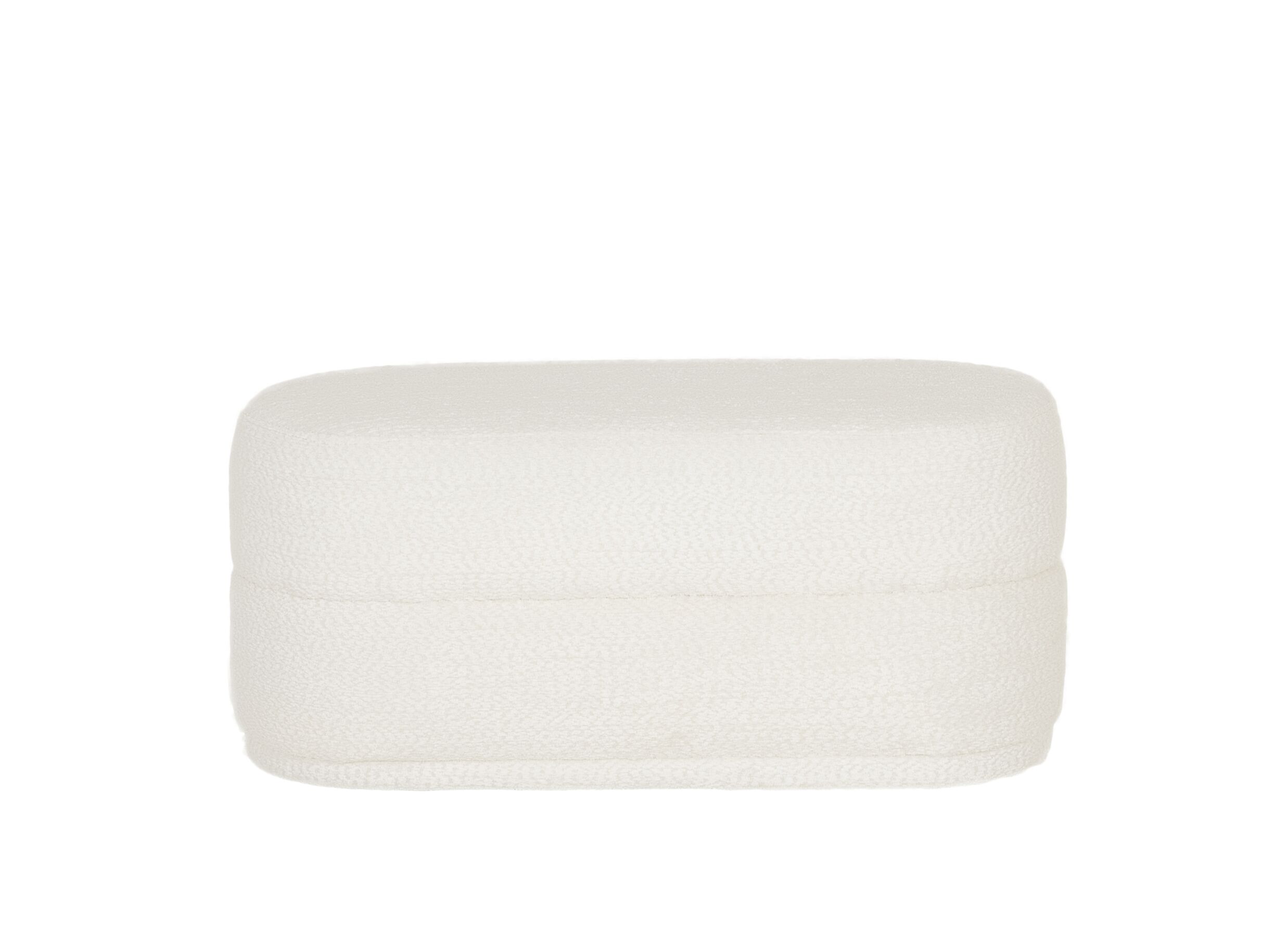 Aperçu - Canapé Somi 100x43x45cm - tissu - blanc