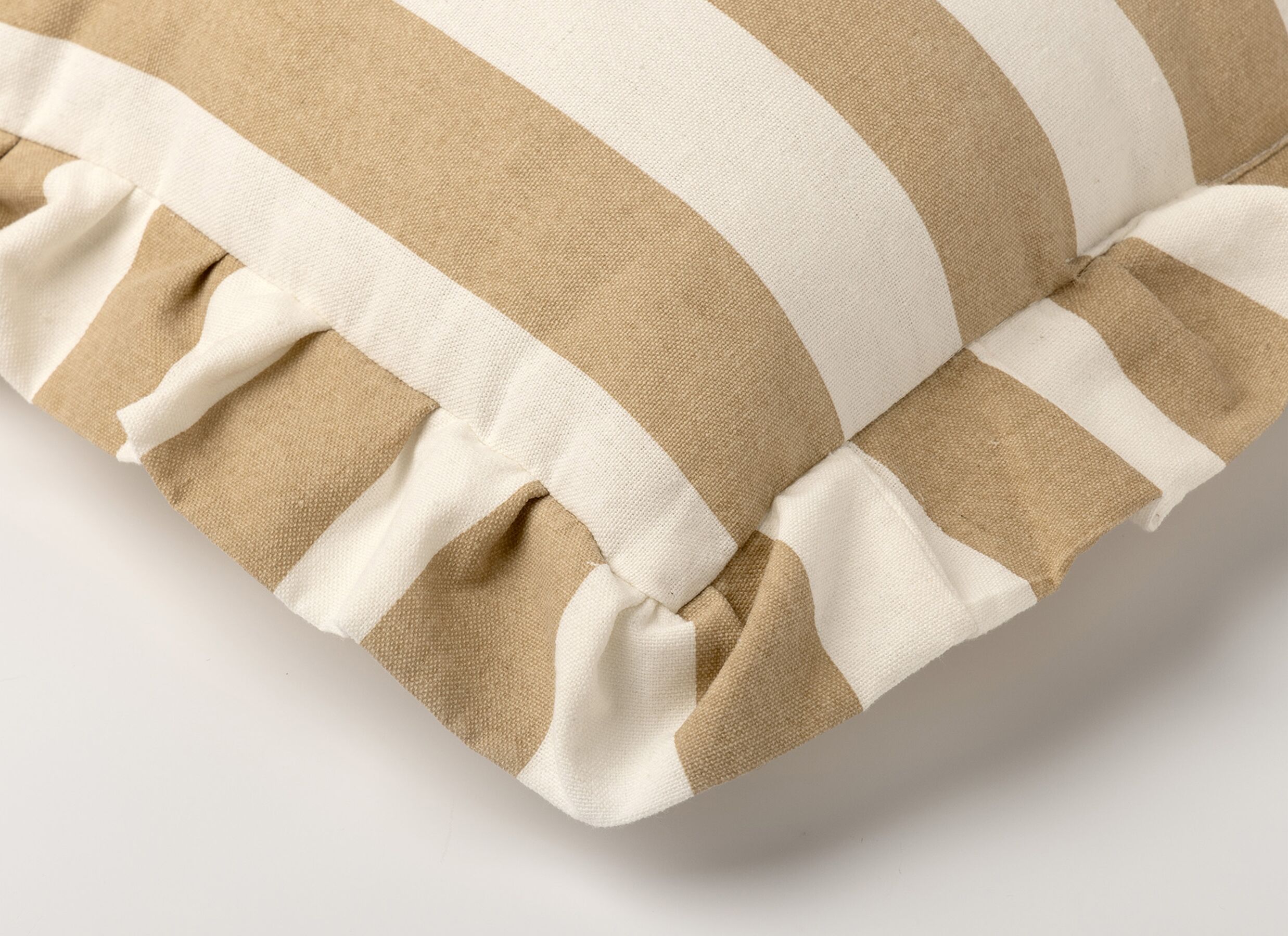 Detailfoto - Kussen Bella 40x40cm - polyester & katoen & viscose - irish cream
