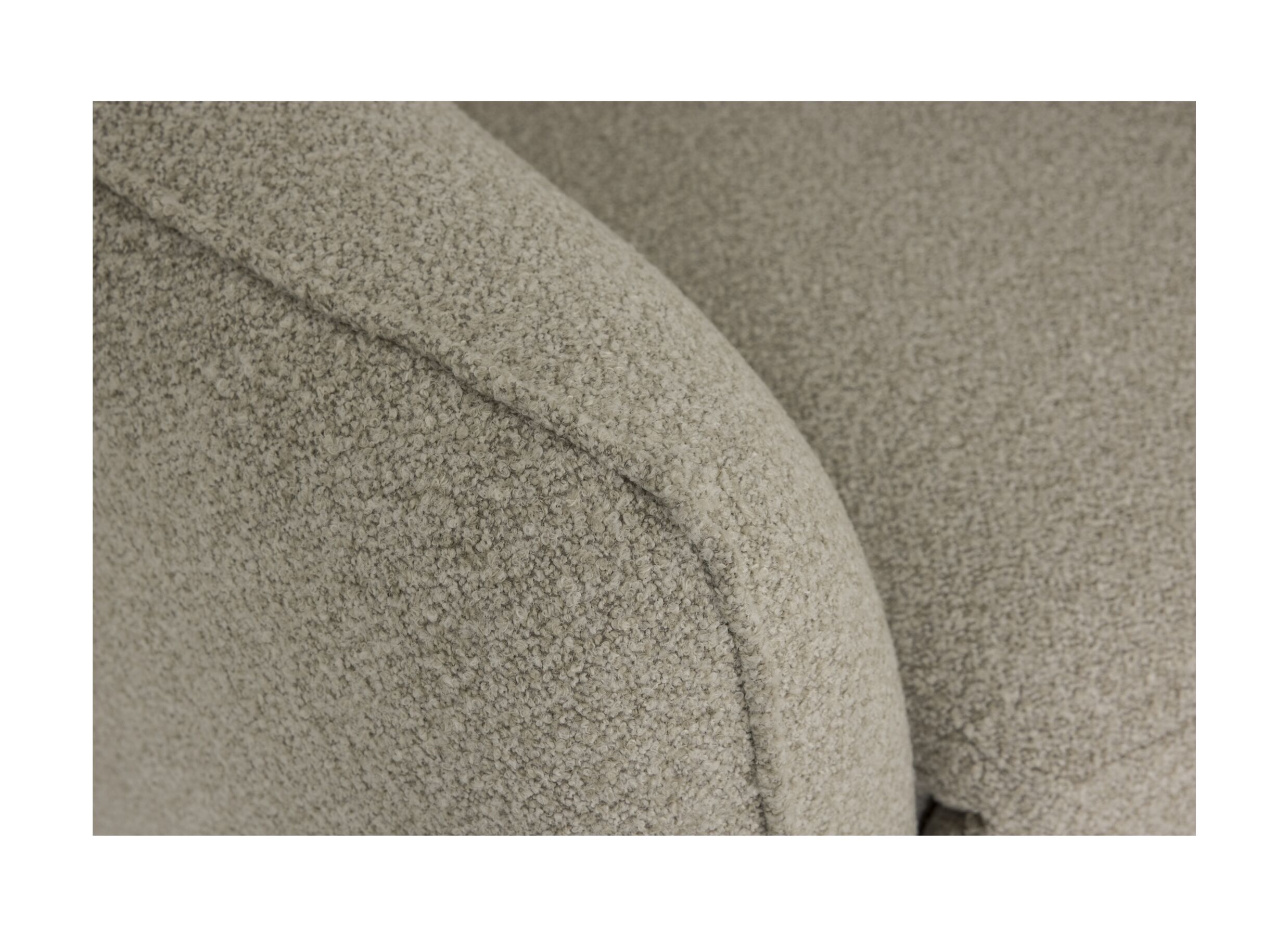 Detailfoto - Hoeksalon Clay 270x172cm - stof - beige