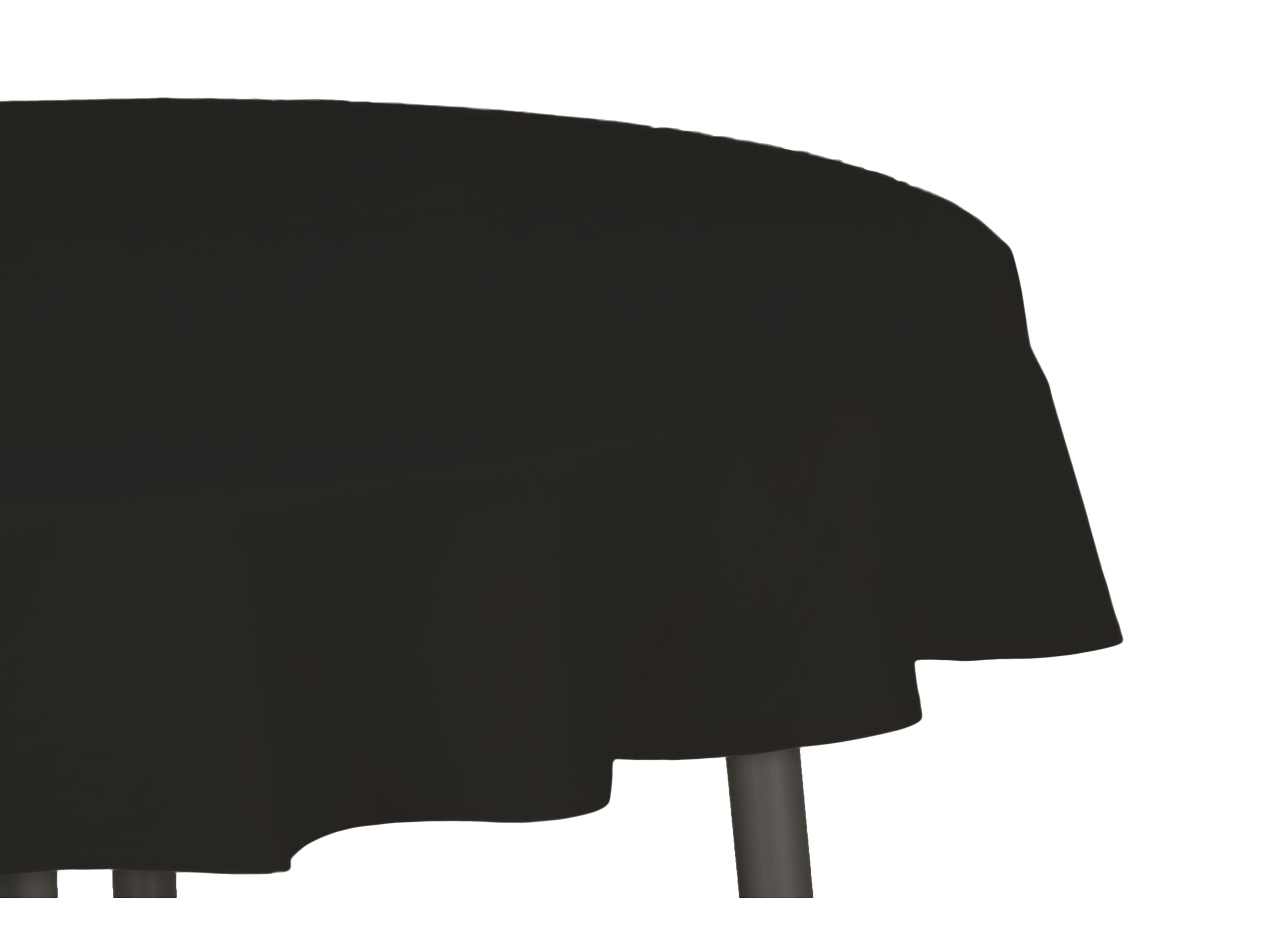 Tafelkleed Teflon Ø180cm - stof - zwart - Tafelkleed Teflon Ø180cm - stof - zwart