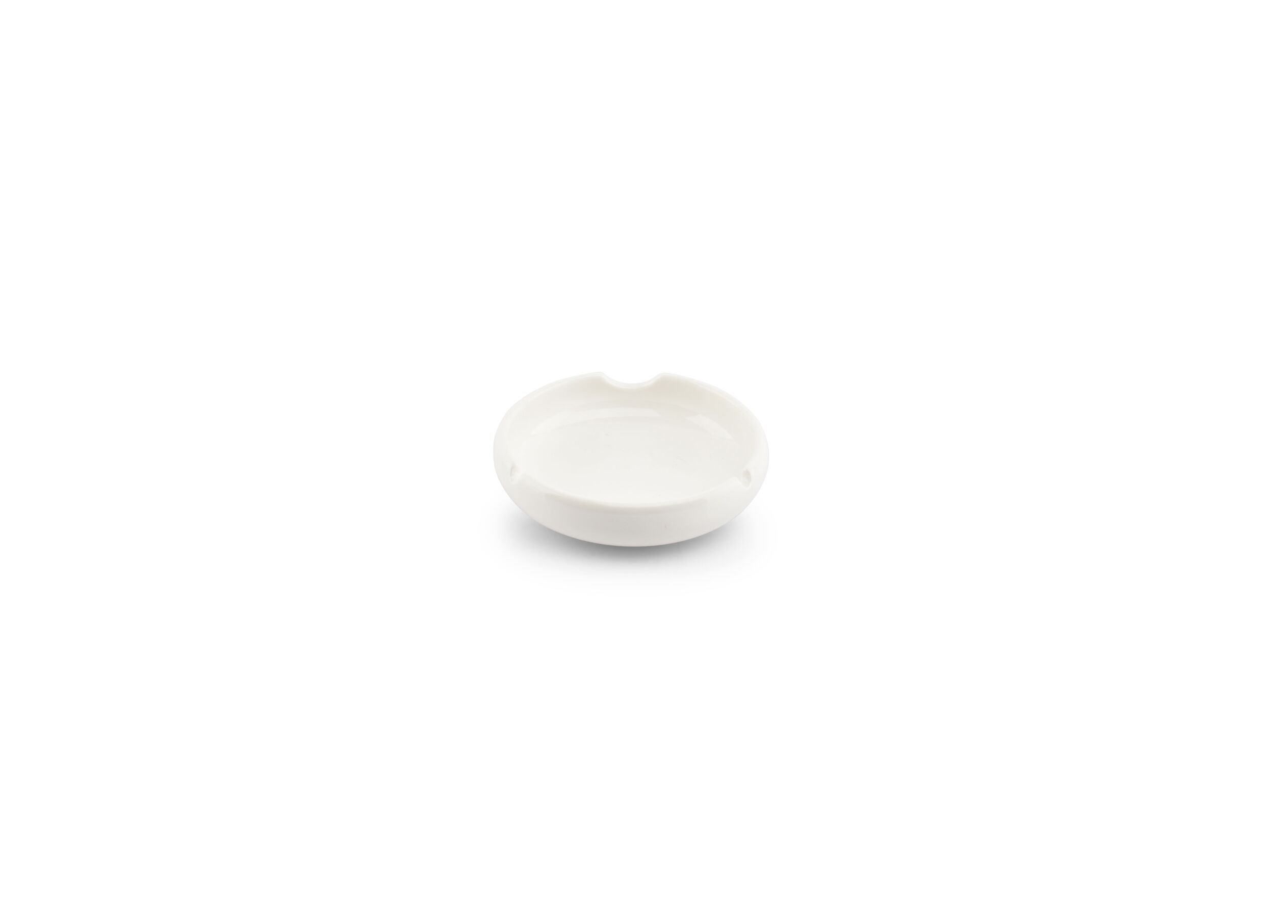 Asbak Smoke Ø12cm porselein wit - Asbak Smoke Ø12cm porselein wit