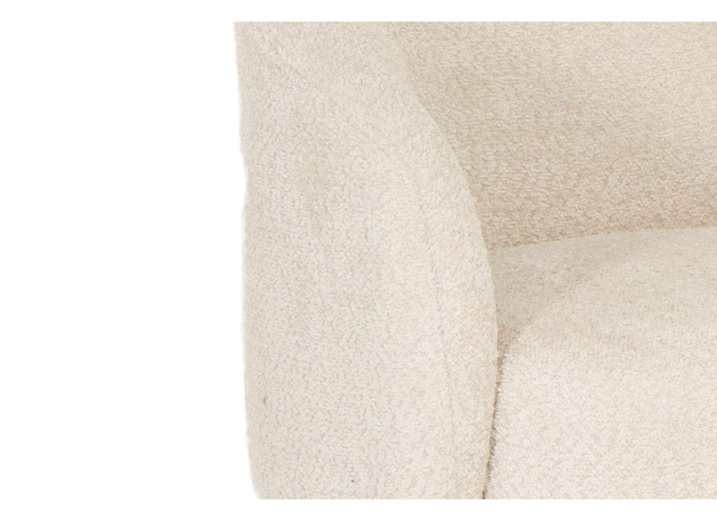 Fauteuil Coffee 76x74x75cm - tissu - beige