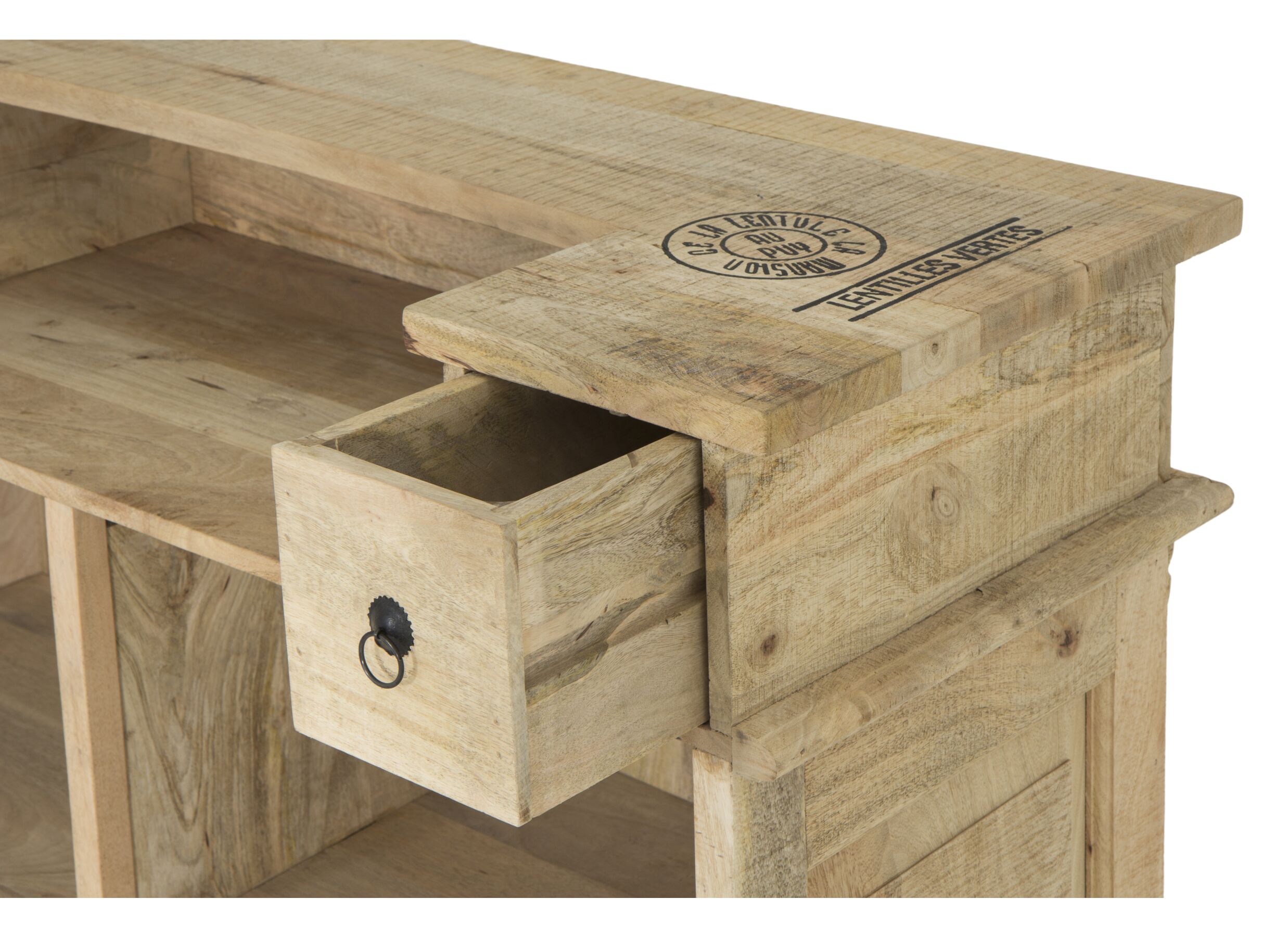 Barkast Djinn 120cm - mango massief - naturel