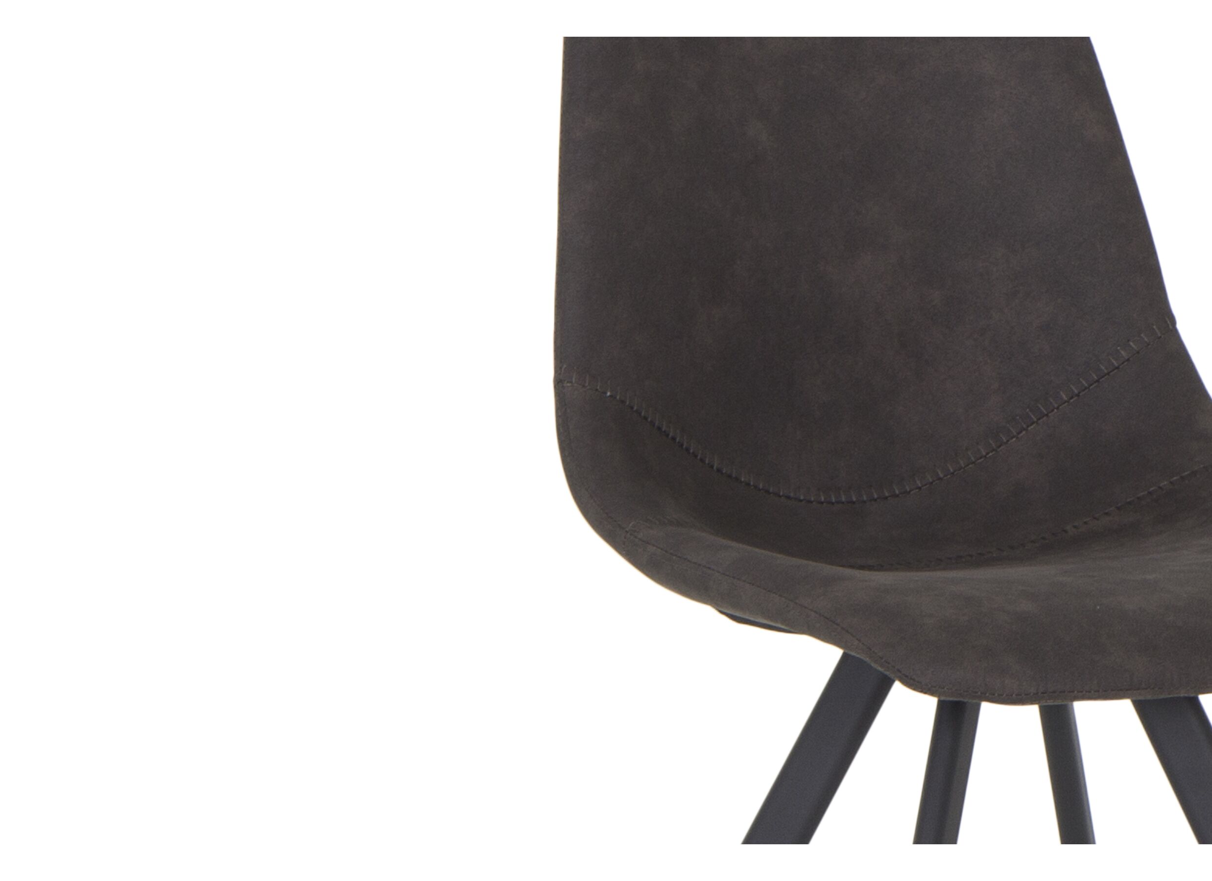 Chaise Frantz 47x57x83cm - tissu - anthracite