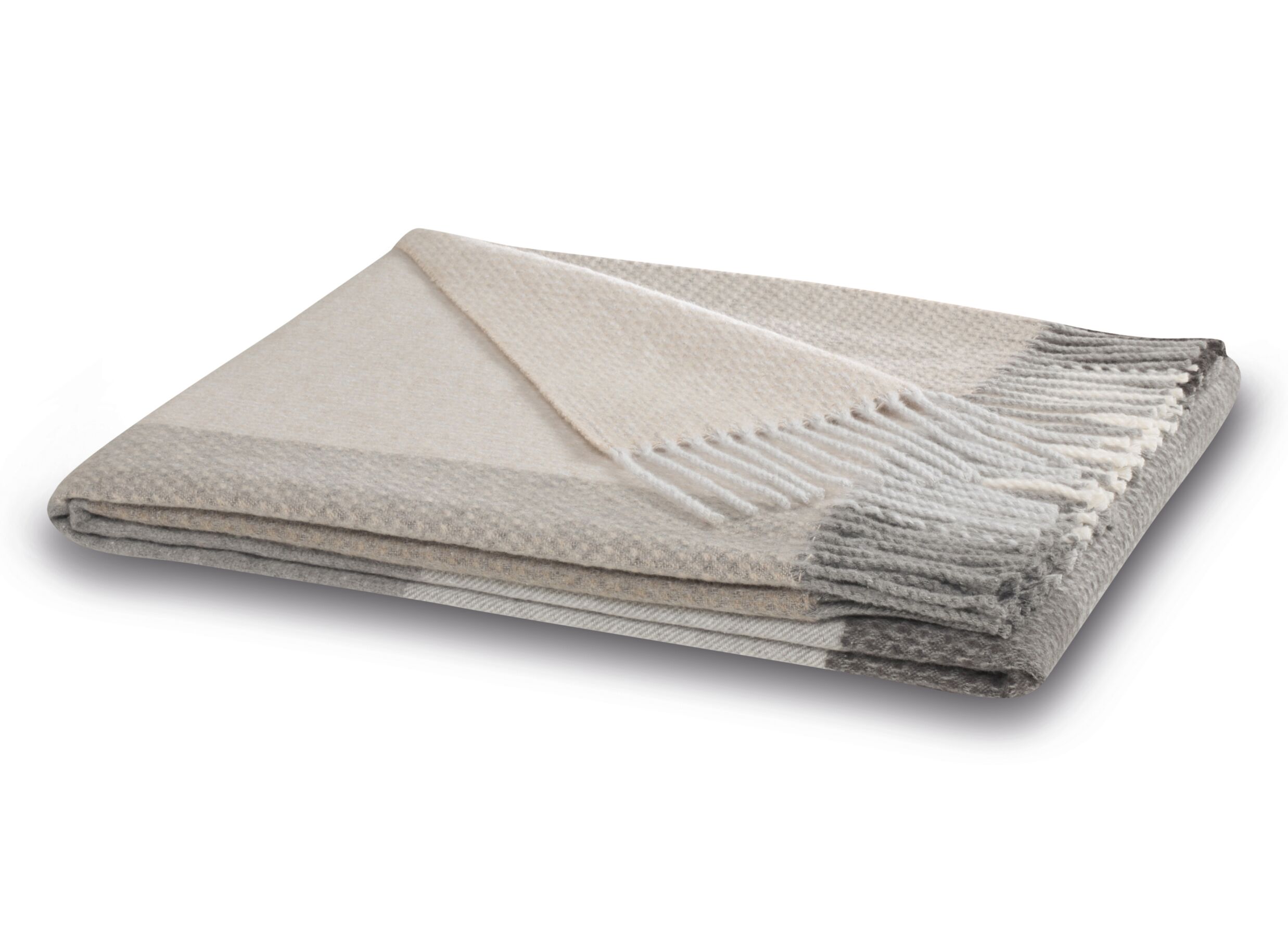 Plaid Desire Grey 130x170cm - polyester & katoen - grijs - Plaid Desire Grey 130x170cm - polyester & coton - gris