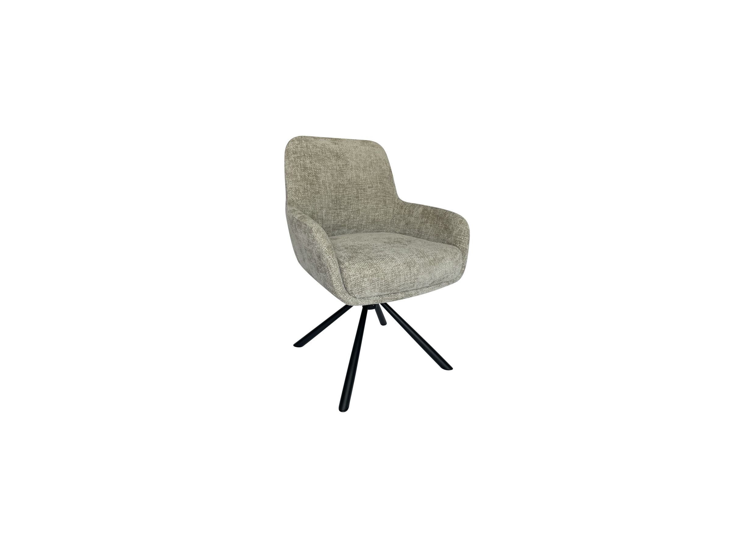 Draaistoel Jump 47x60x88cm - stof - lichtgrijs