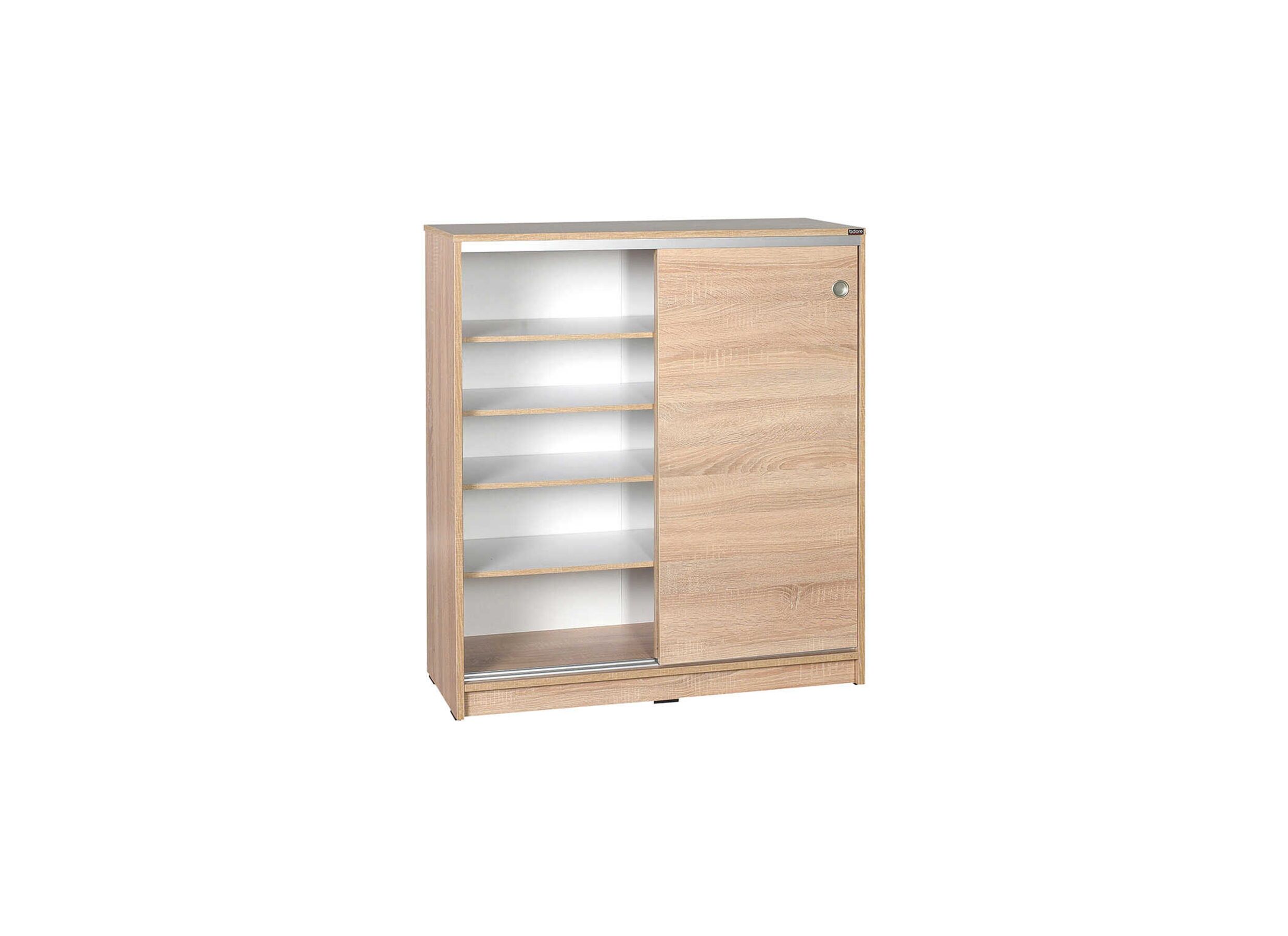 Schoenenkast Rotorua 91x37x105cm - melamine - sonoma