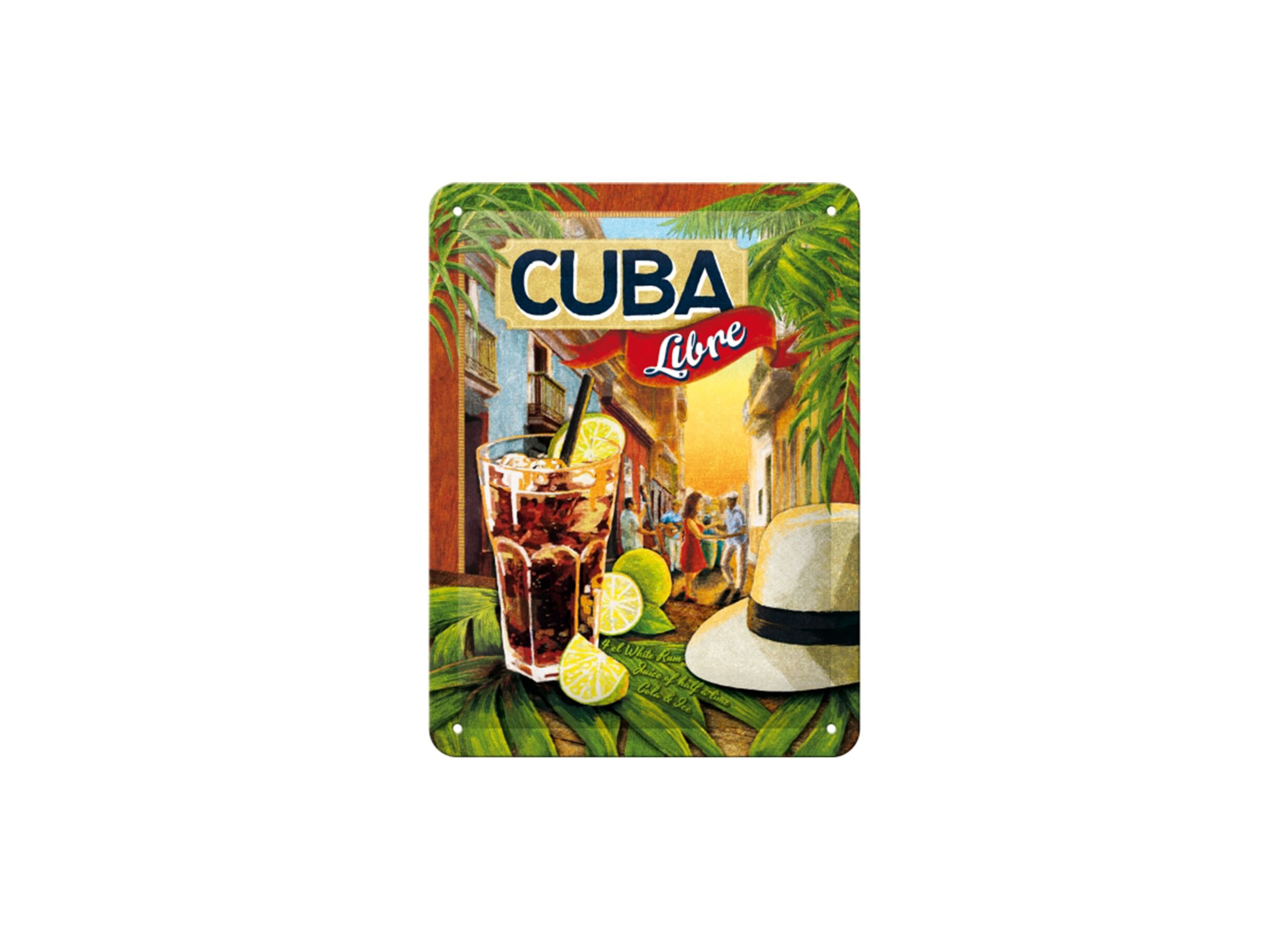 Plakkaat 15x20cm Coctail