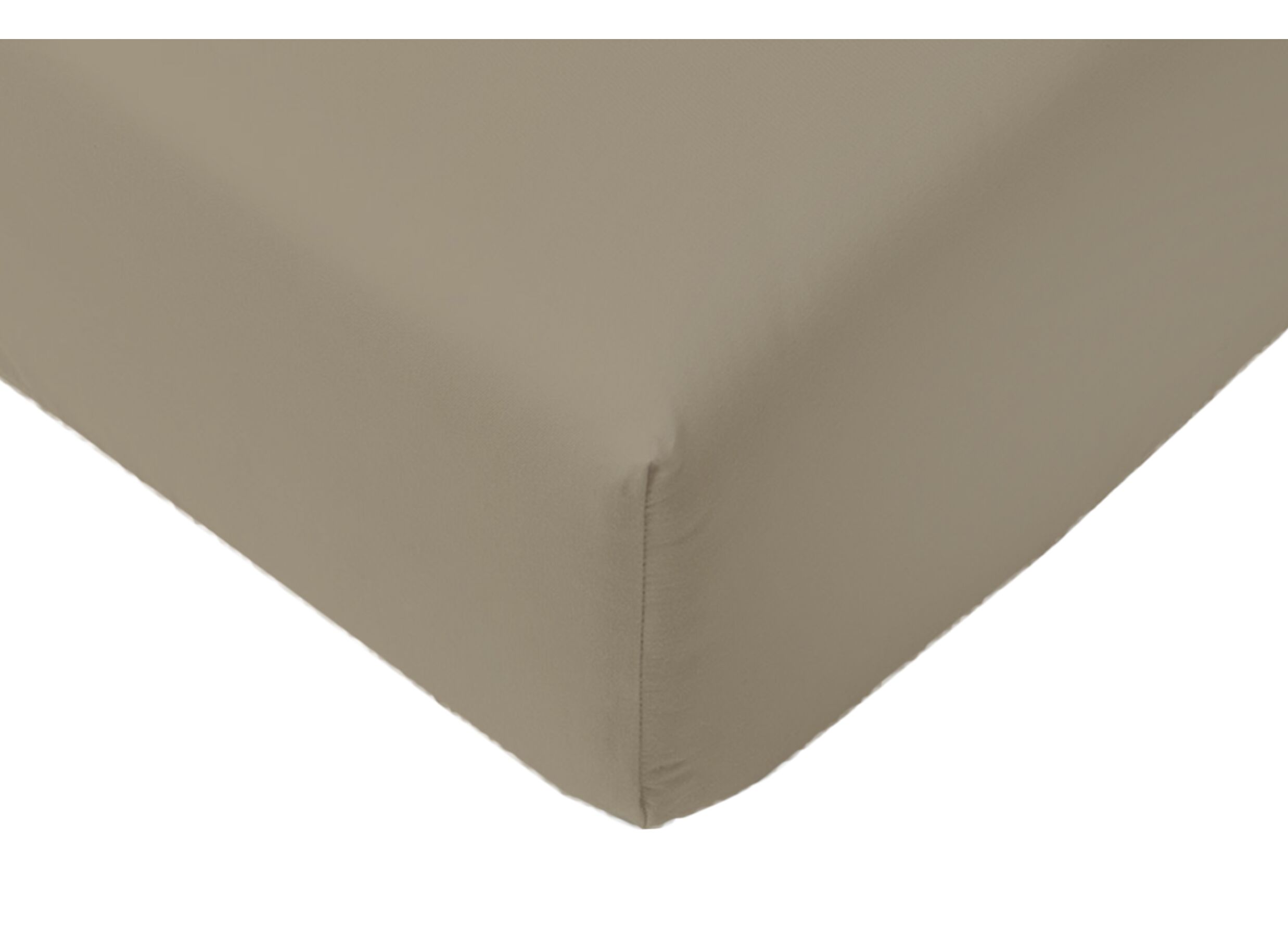 Plus Important - Drap-housse Arya 180x200cm - coton - mastic