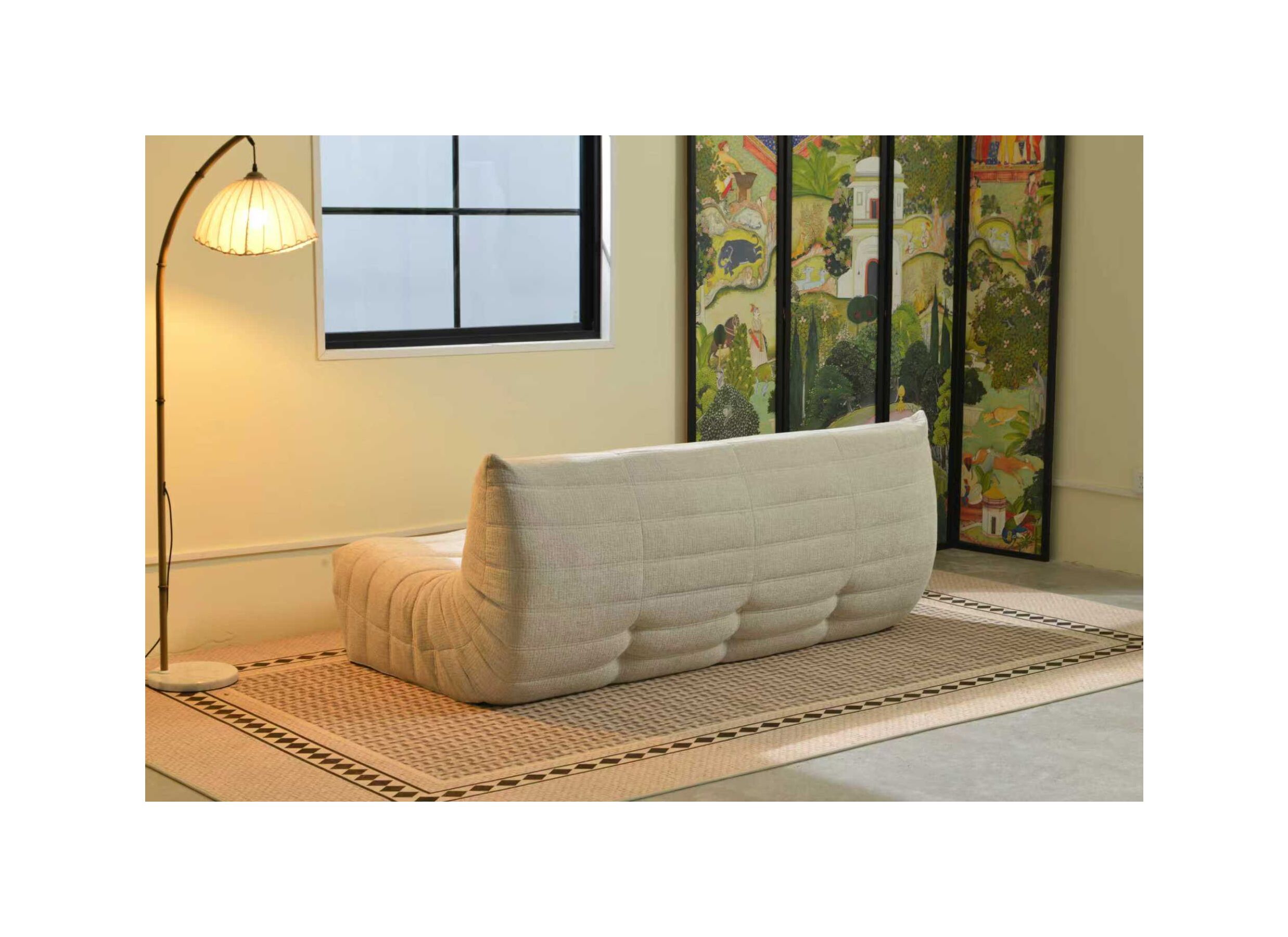 Sfeerfoto - Zetel Ragazzi 180x100x74cm - stof - beige