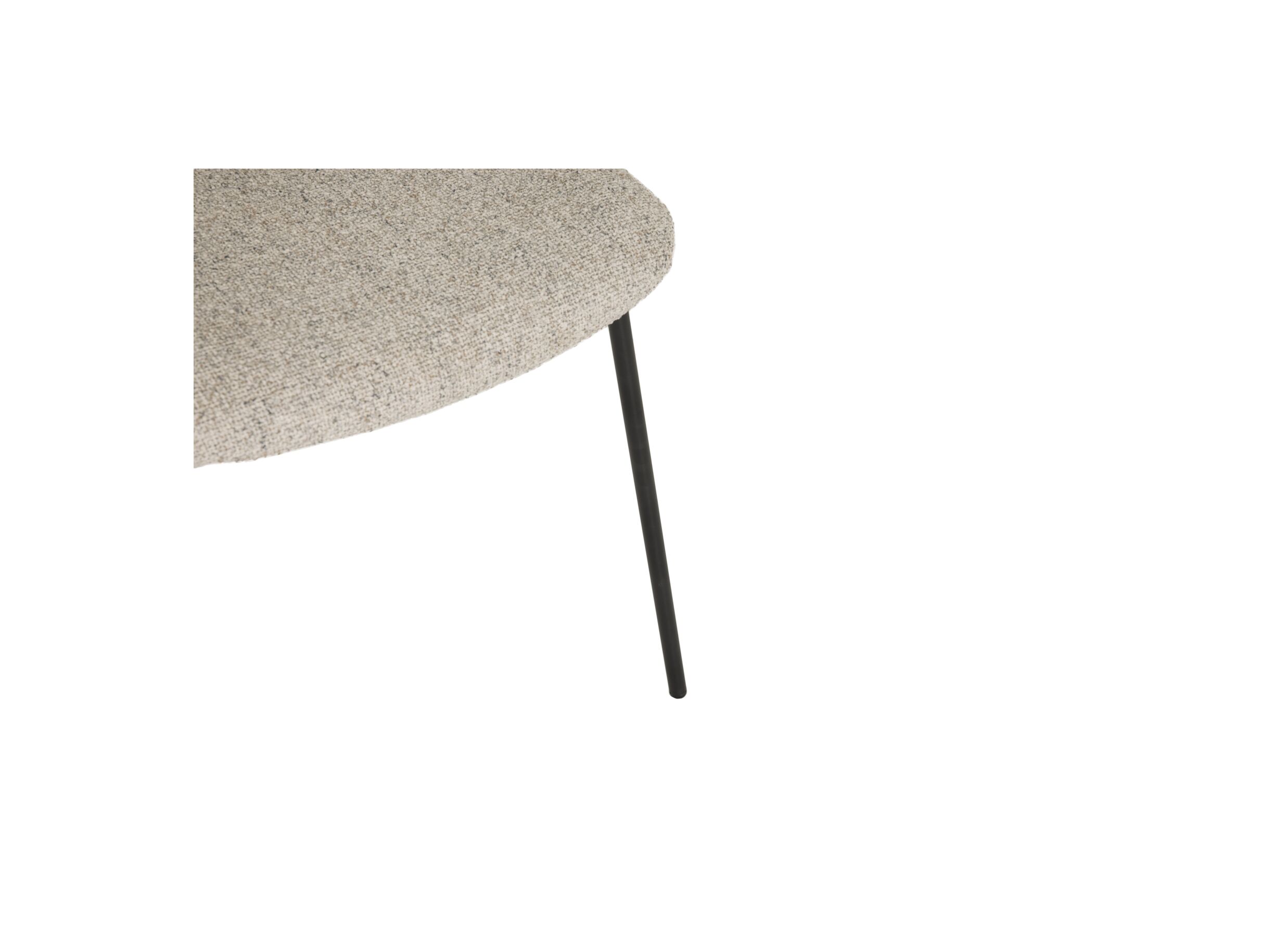 Detailfoto - Stoel Stone 48x52x81cm - stof - beige