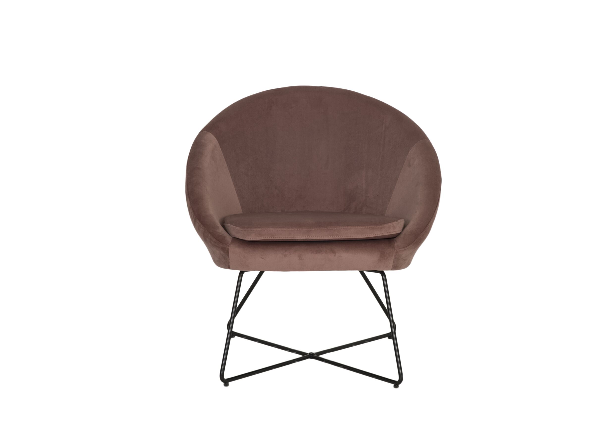 Aperçu - Fauteuil Juice 70x69x73,50cm - velours - vieux rose