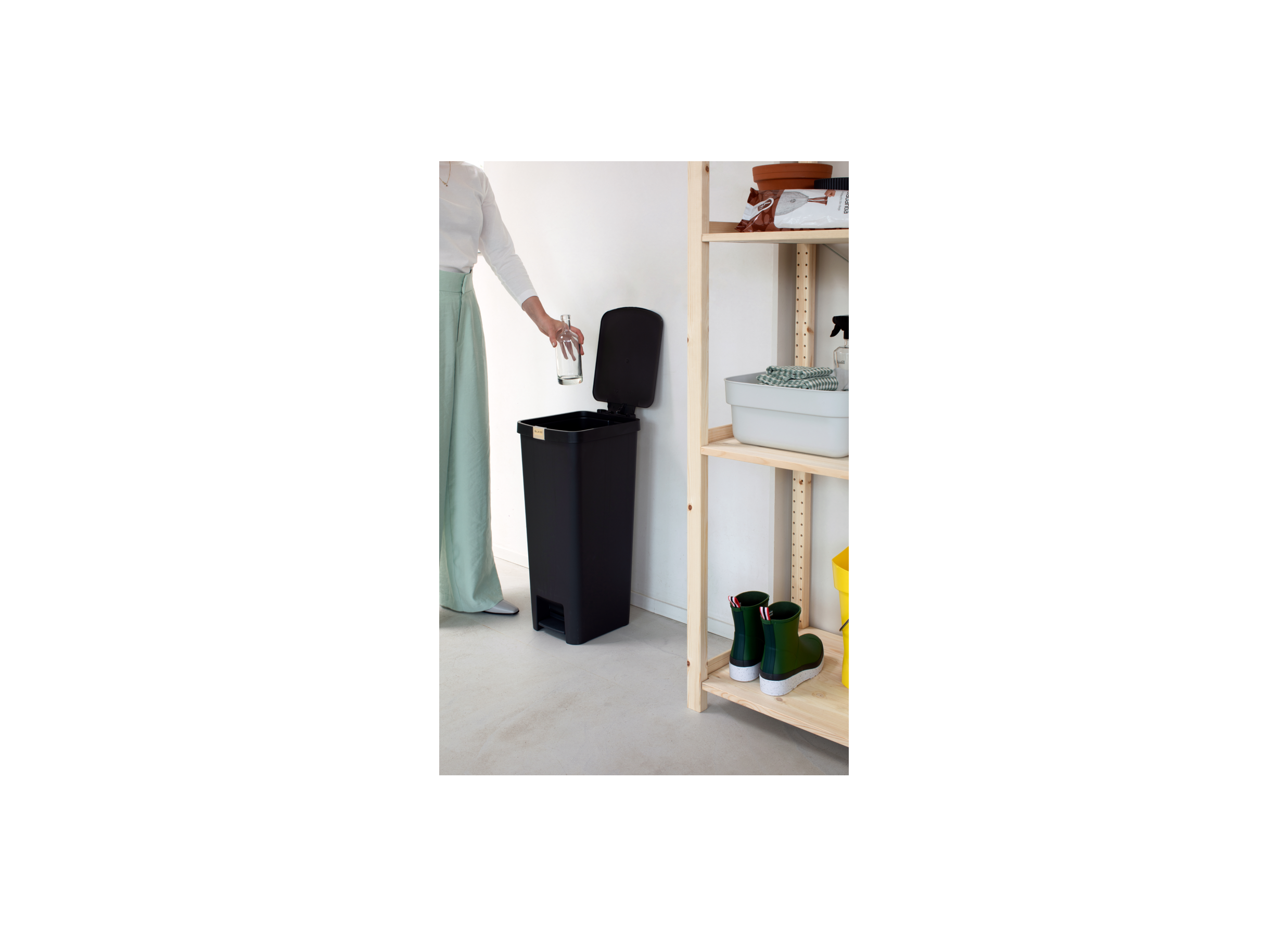 Pedaalemmer StepUp Brabantia 40L donkergrijs