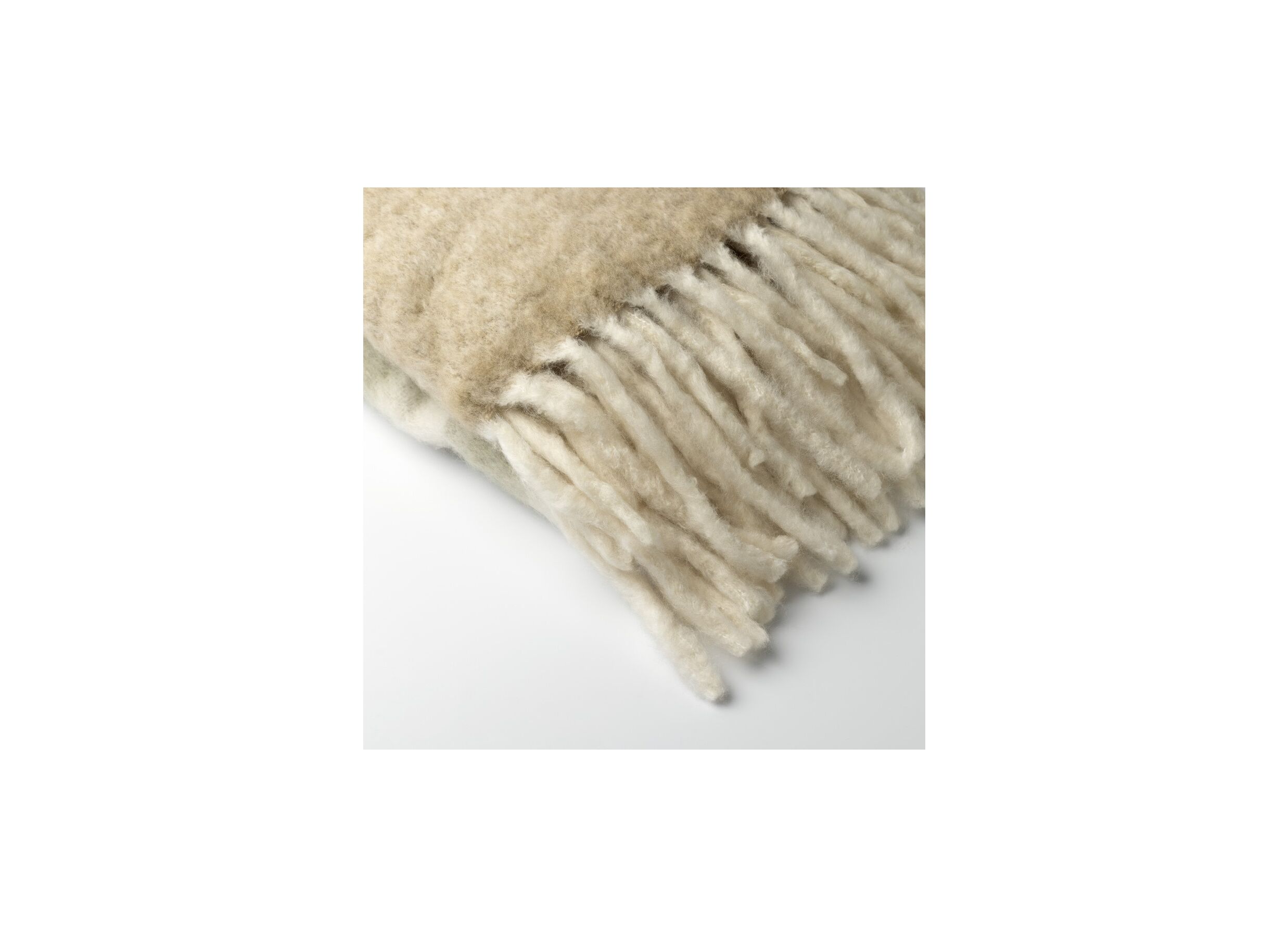 Detail - Plaid Lenard 130x170cm acryl/polyester/wol irish cream