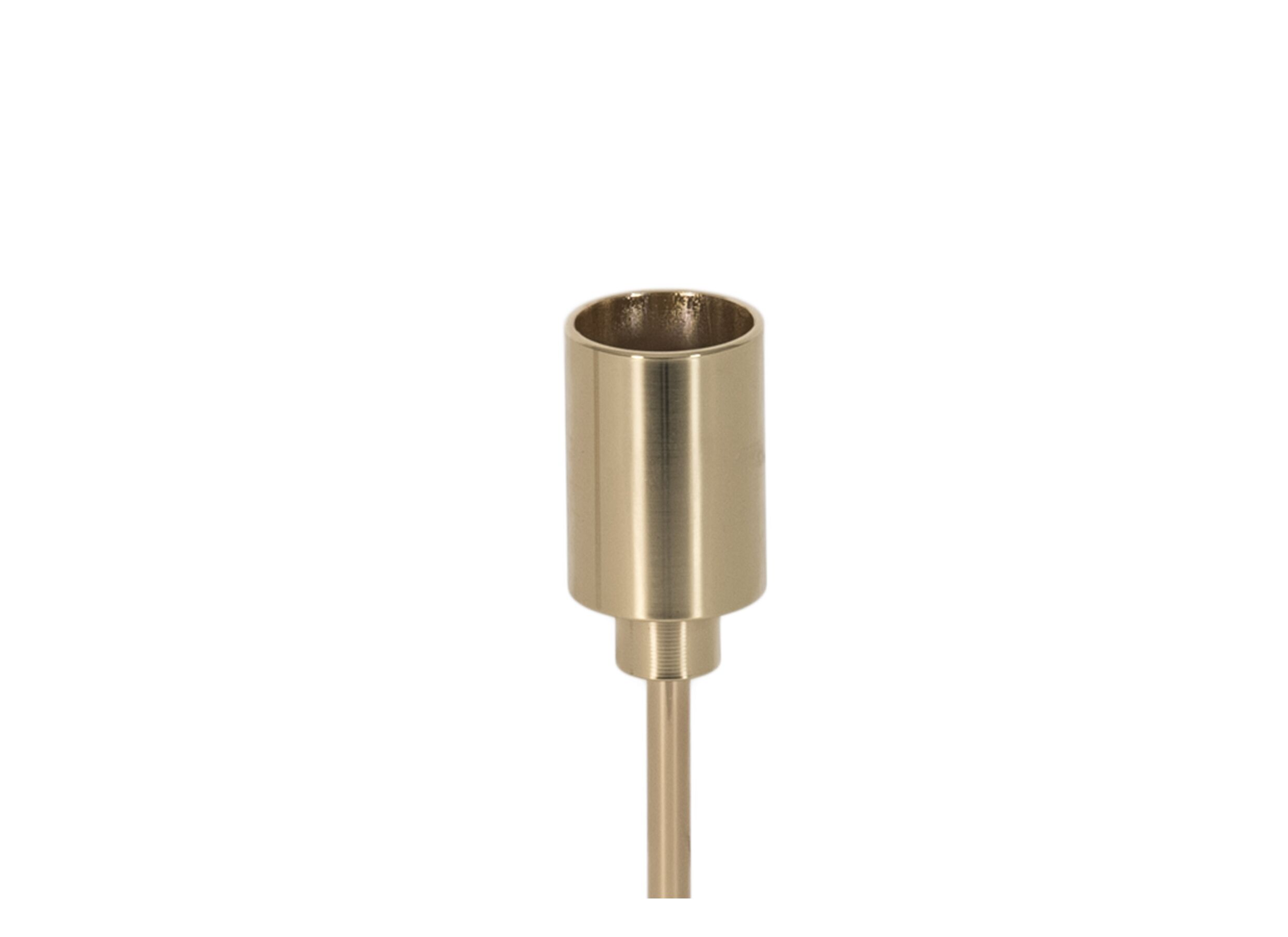 Detailfoto - Kaarsenhouder Dinner Ø8xH19,5cm - metaal - goud