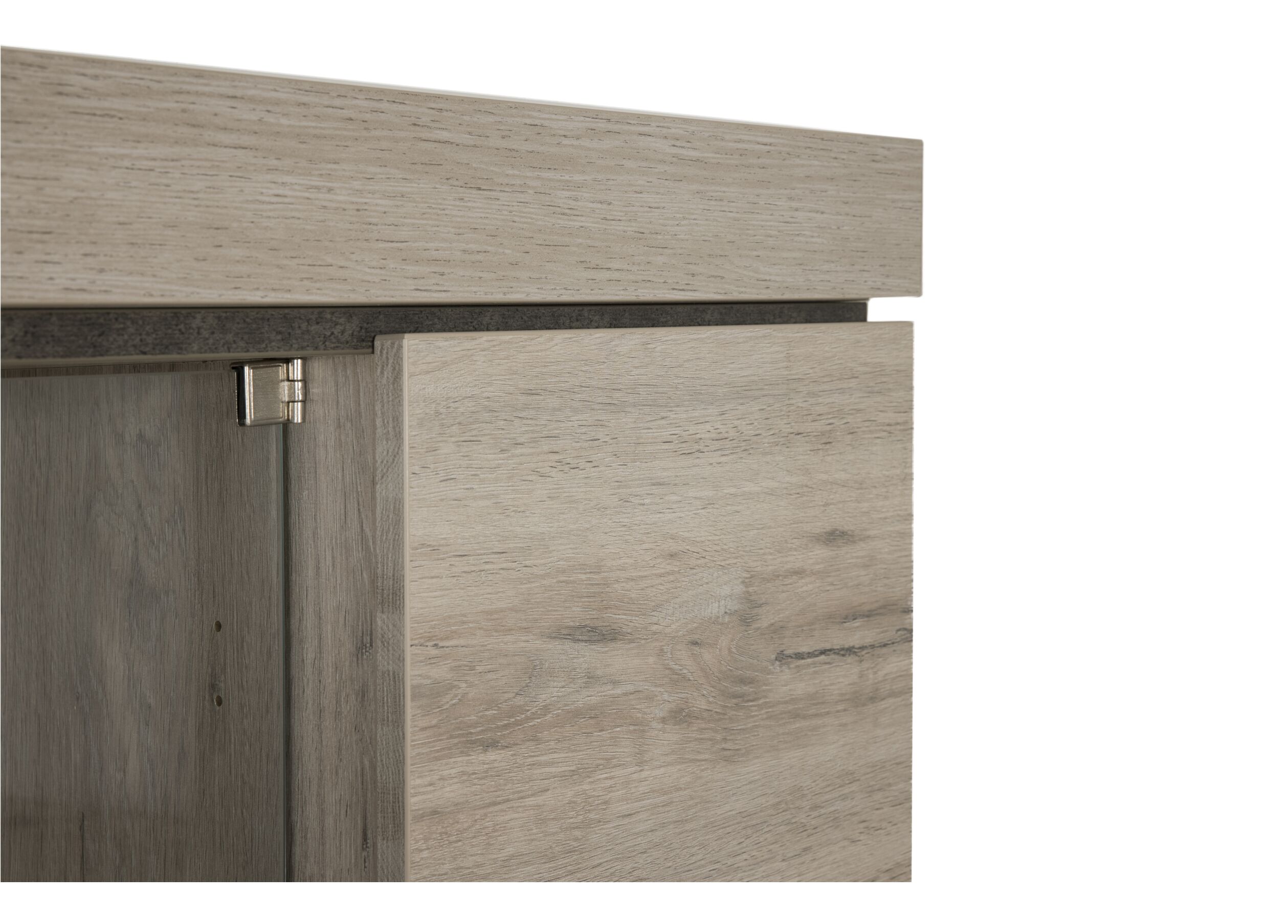 Vitrine Etna 125cm - décor - chêne millenium/gris clair