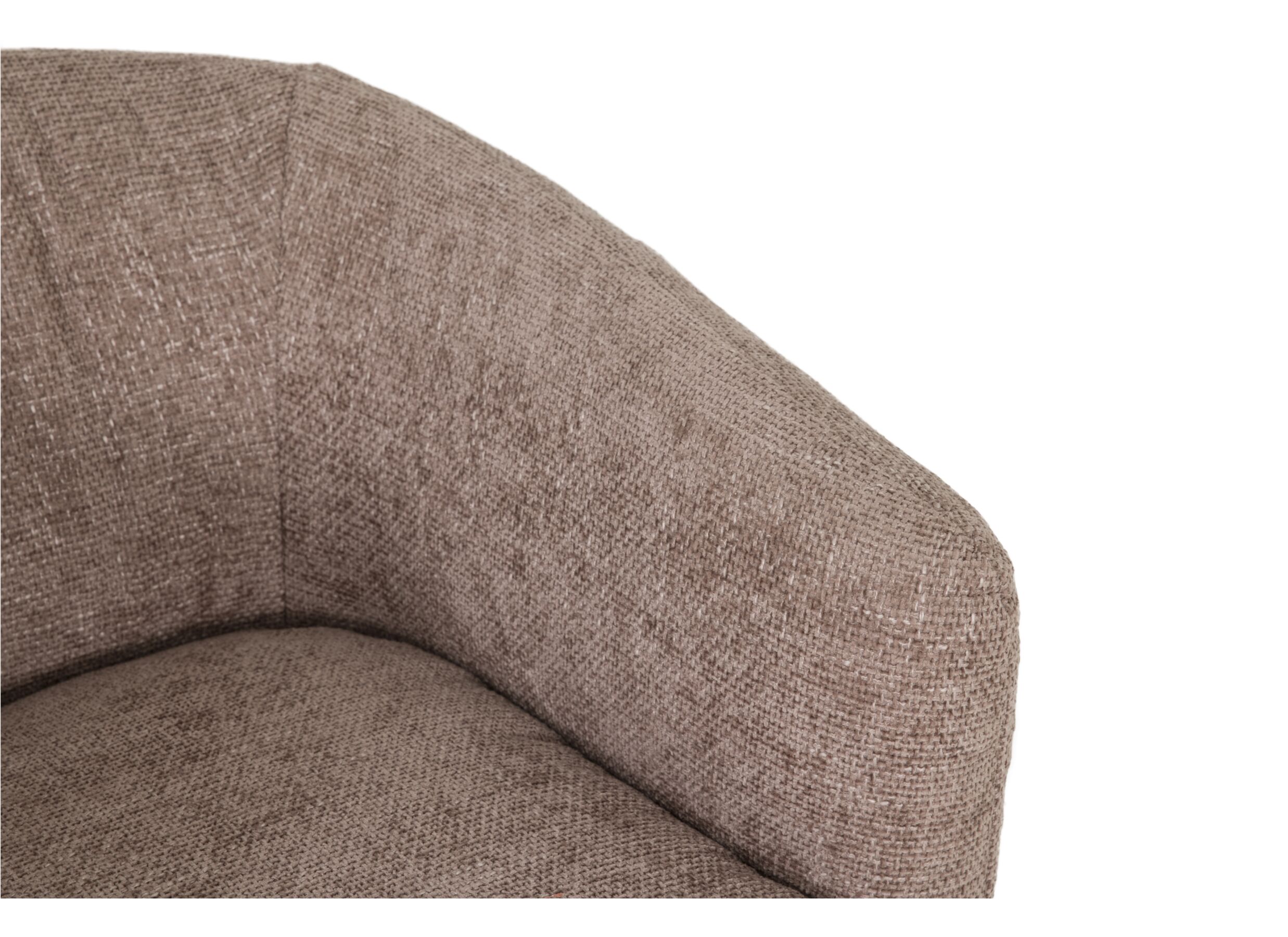 Fauteuil pivotant Alken 87x87x77cm - tissu - rose