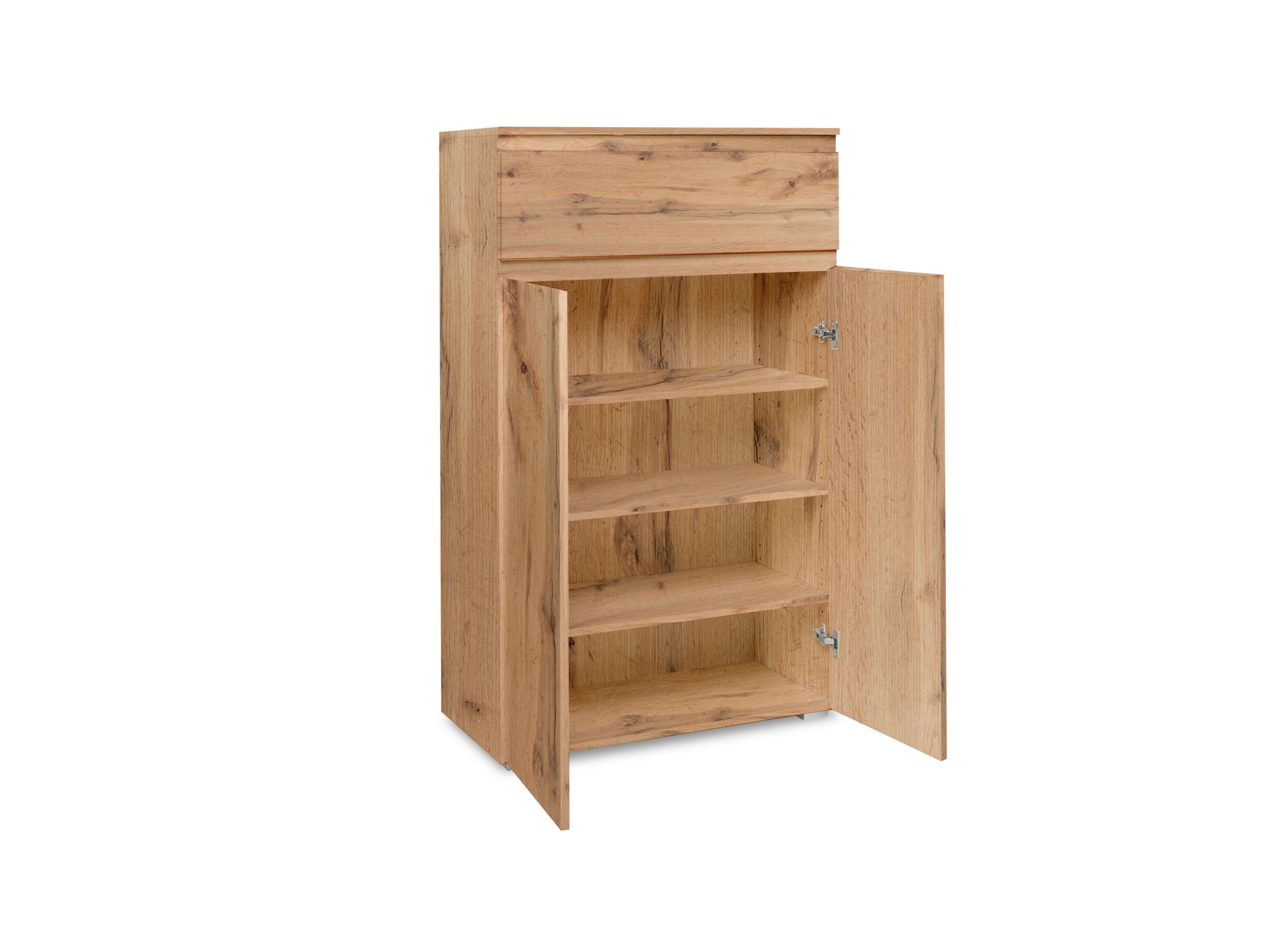 Kast Image 3 80x40x131cm - melamine - honing eik