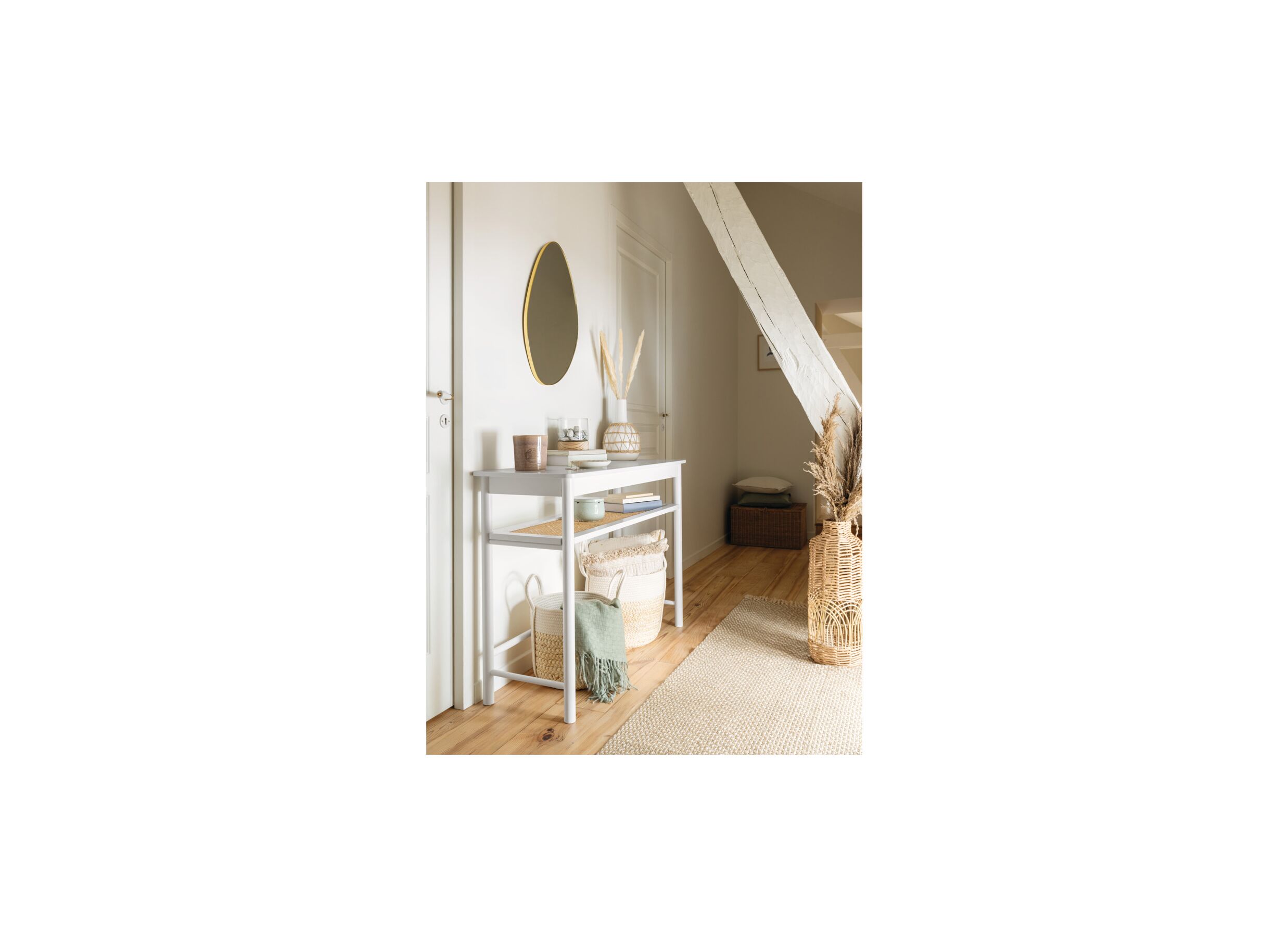 Foto ambiance - Miroir Roman 40x60cm - MDF & verre - or