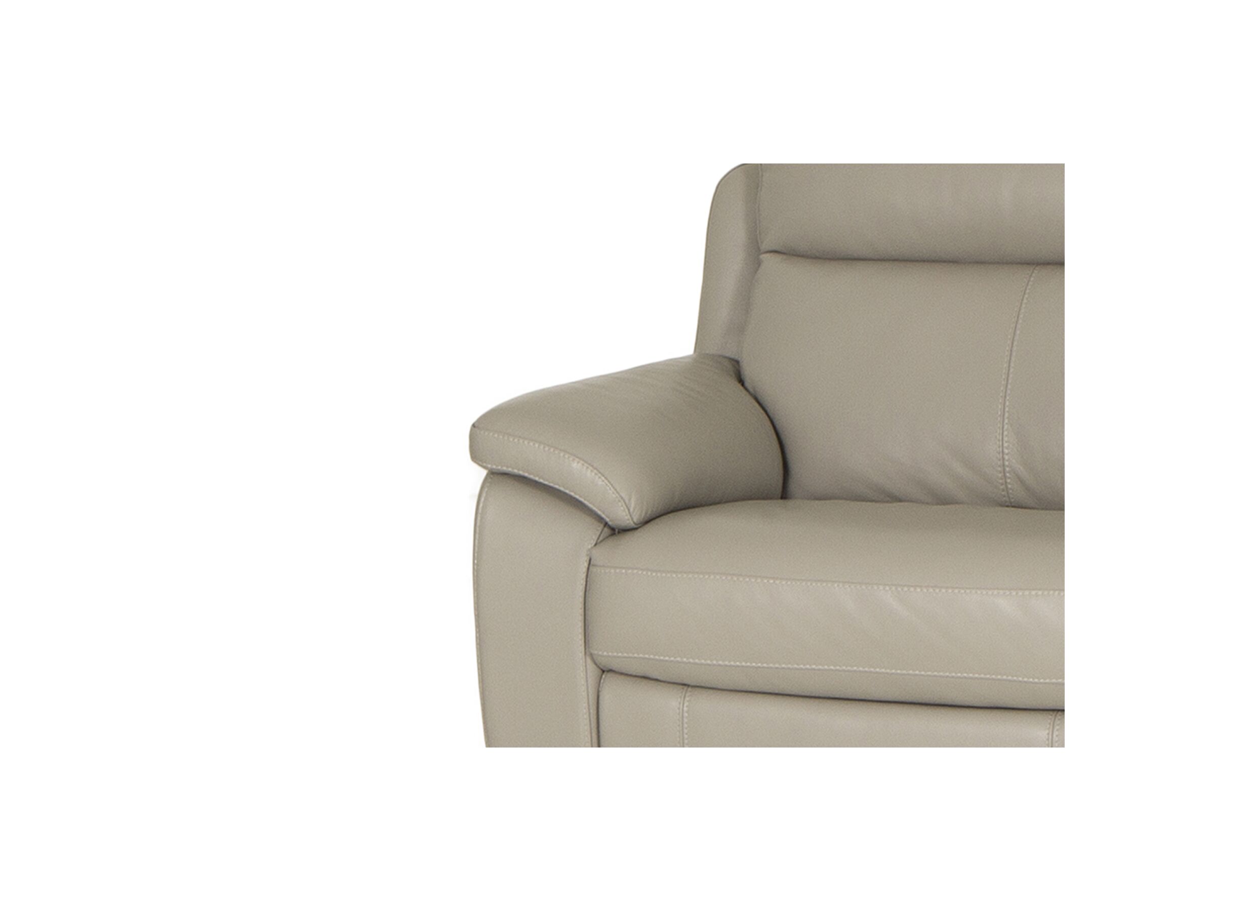 Detailfoto - Zetel Mohawk 2-zit - leder - grijs