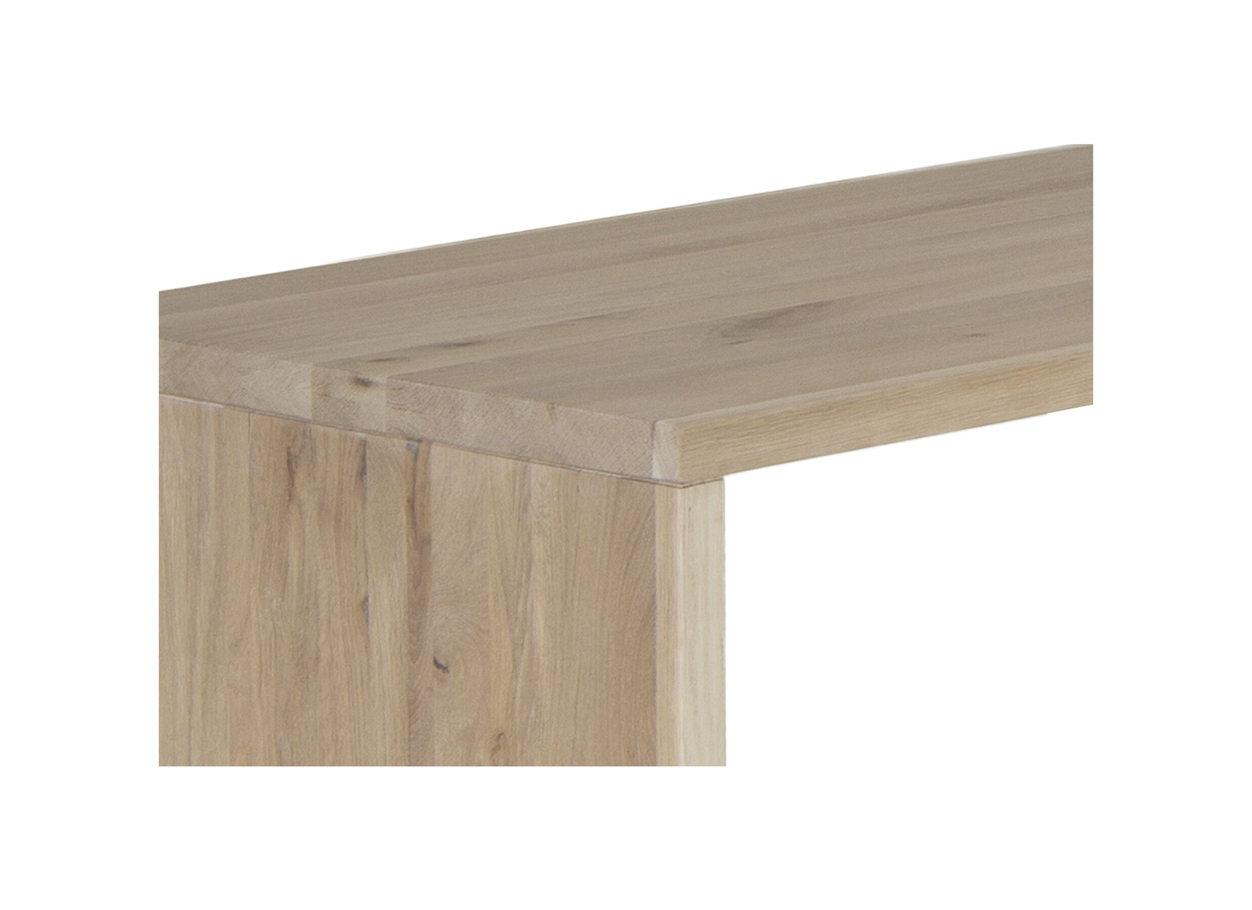 Table d'extension Yoda 100x65x76cm - chêne massif - naturel