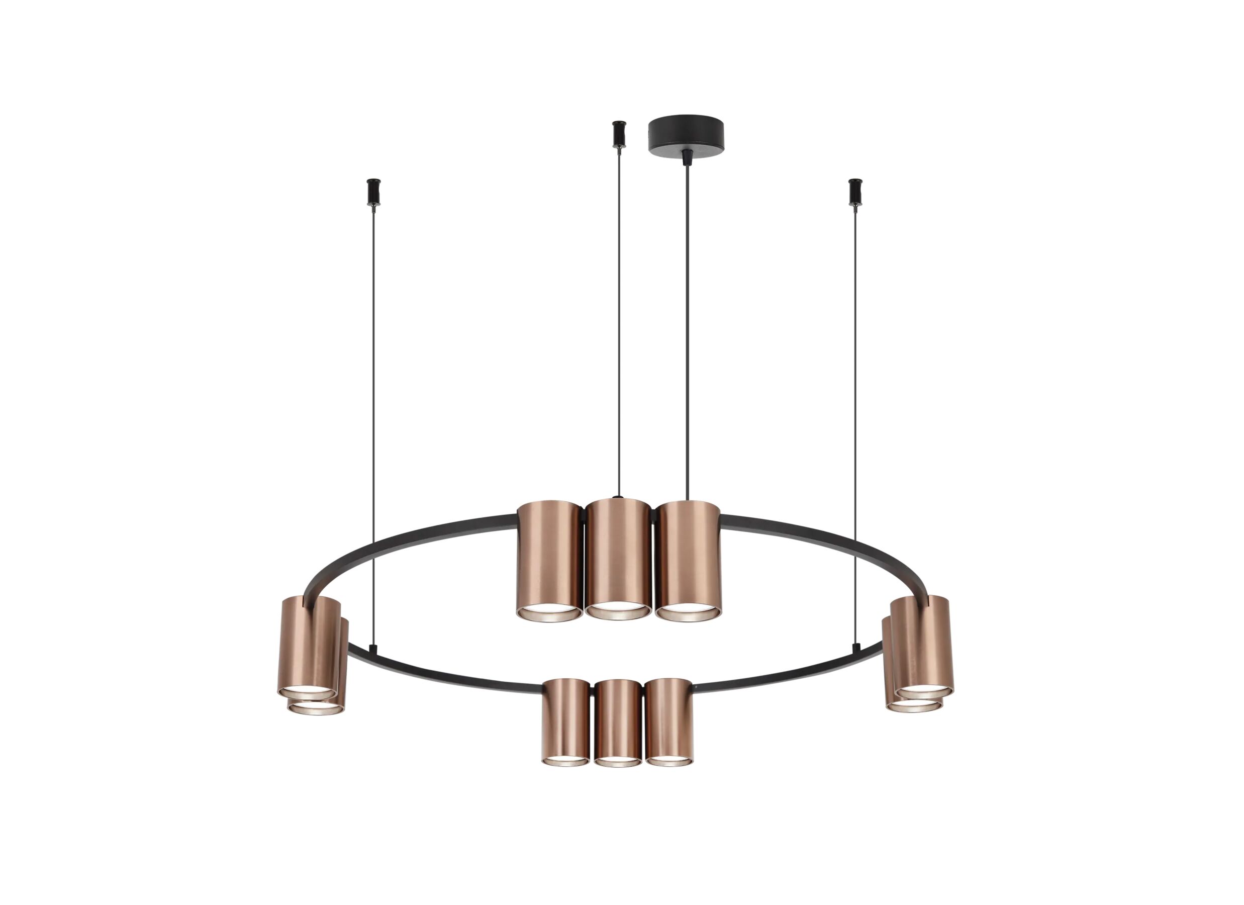 Hanglamp Ø60cm 10xGU10 - aluminium - brons - Suspension Ø60cm 10xGU10 - aluminium - bronze