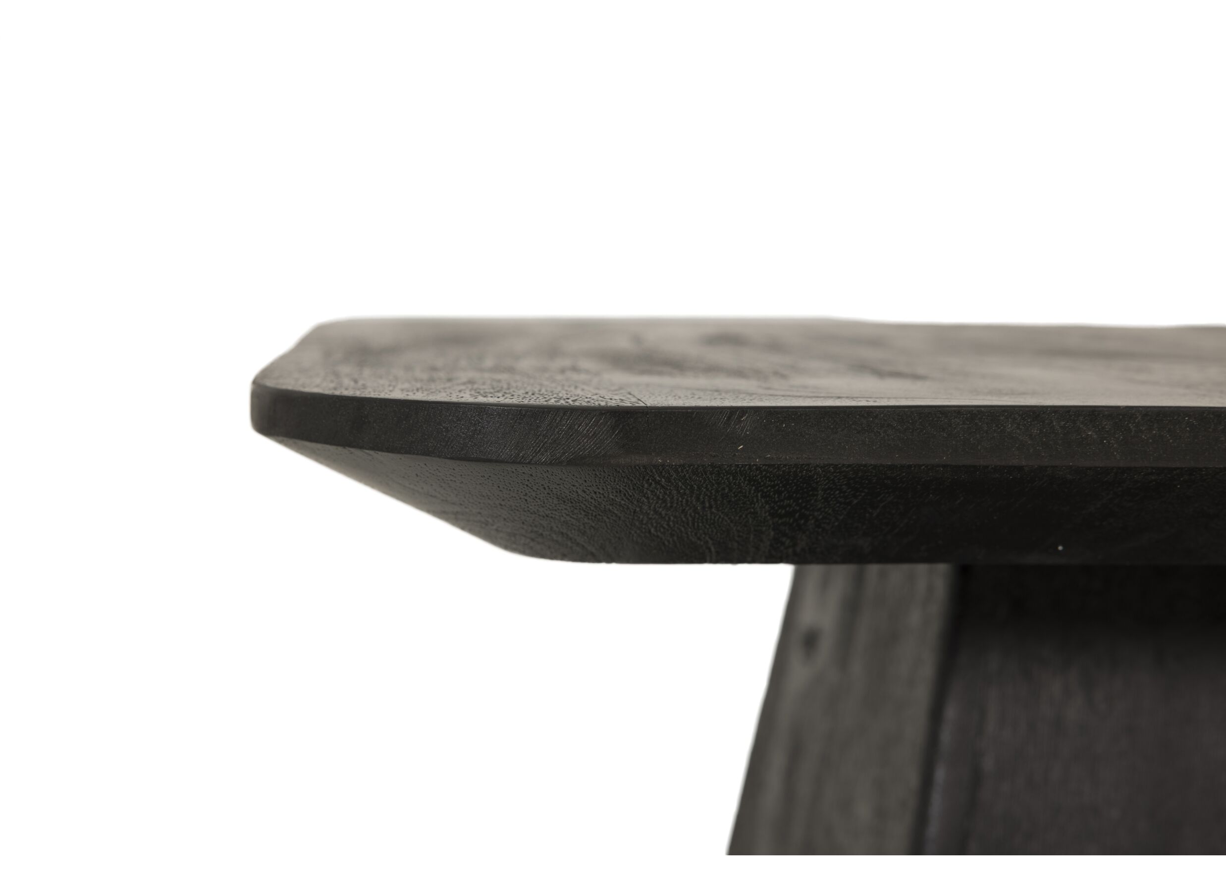 Table basse Thalia 40x40cm - mangue massif - noir
