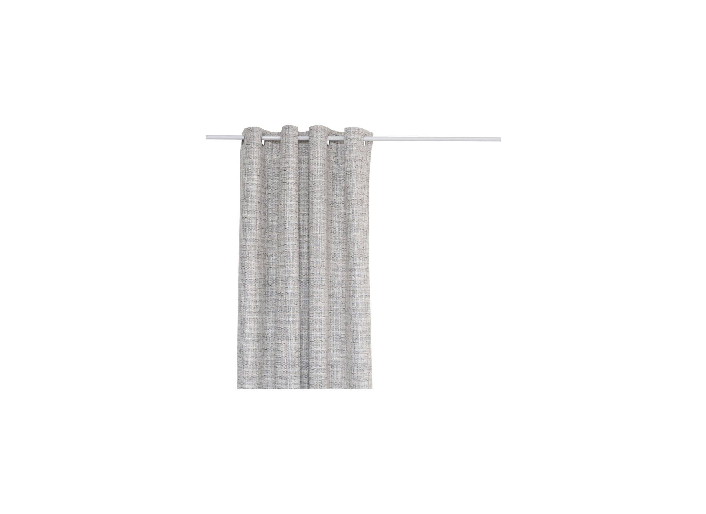 Gordijn Seth verduisterend 140x260cm - polyestervezel - lichtgrijs - Rideau Seth occulant 140x260cm - fibre de polyester - gris clair