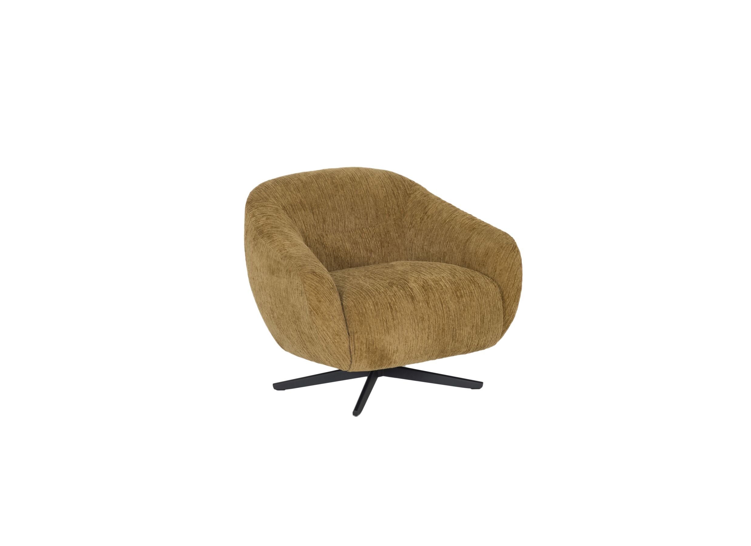 Fauteuil Berlin 87x84x76cm - stof - pompoen - Fauteuil Berlin 87x84x76cm - stof - pompoen