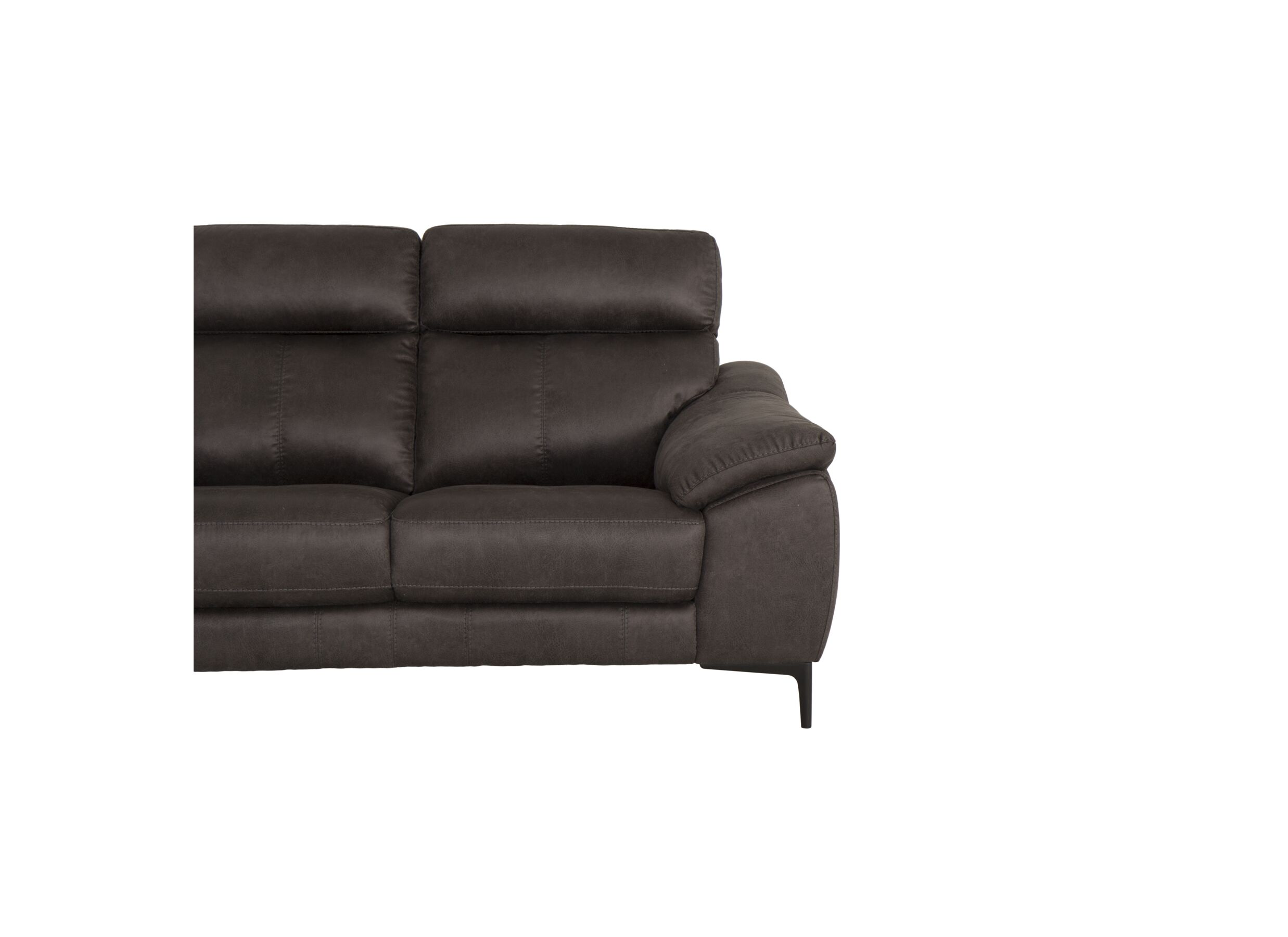 Detailfoto - Zetel Angele 2,5-zit - stof - grijsbruin