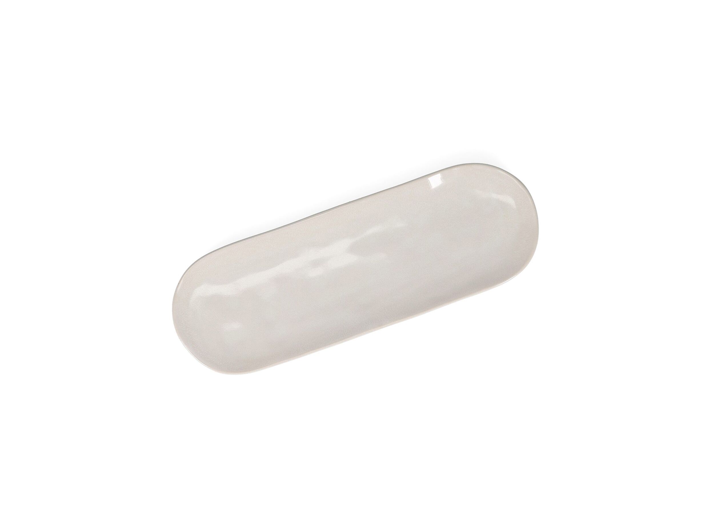 Aperçu - Plat Rocca 36x12,5x2cm - stoneware - beige