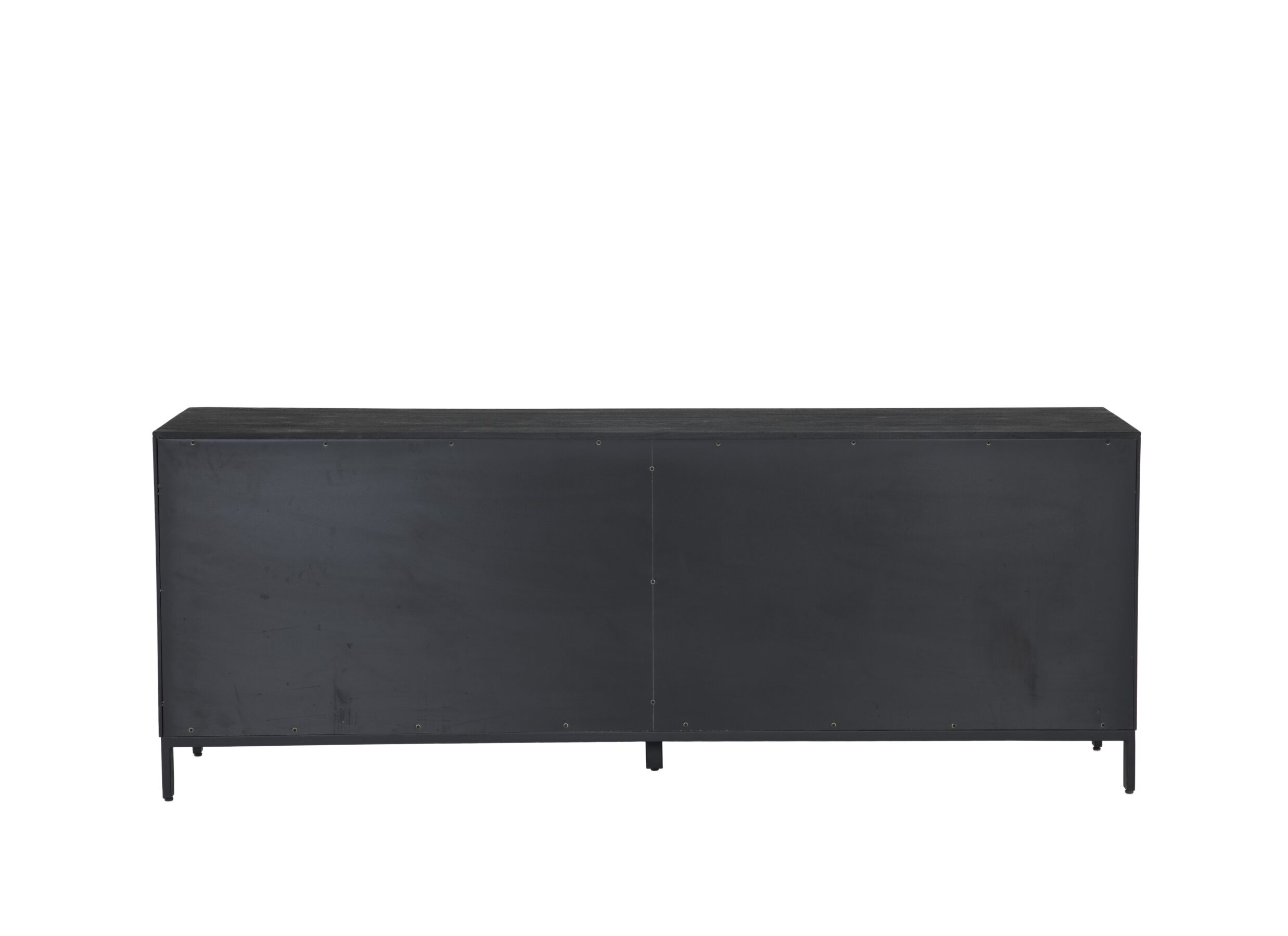Buffet Aquilano 225cm - acacia massif - noir