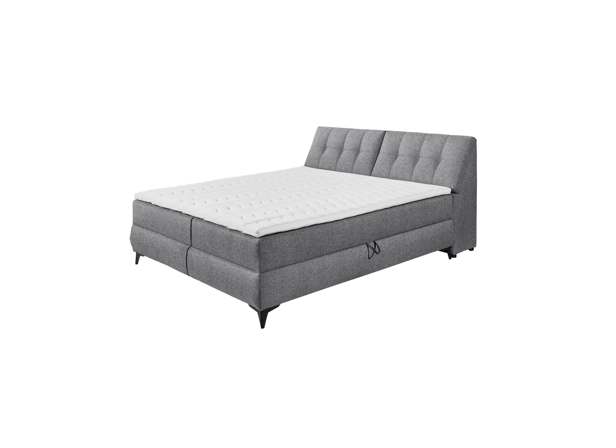 Hoofdfoto - Bedbox Atlantis 180x200cm met opbergruimte stof donkergrijs