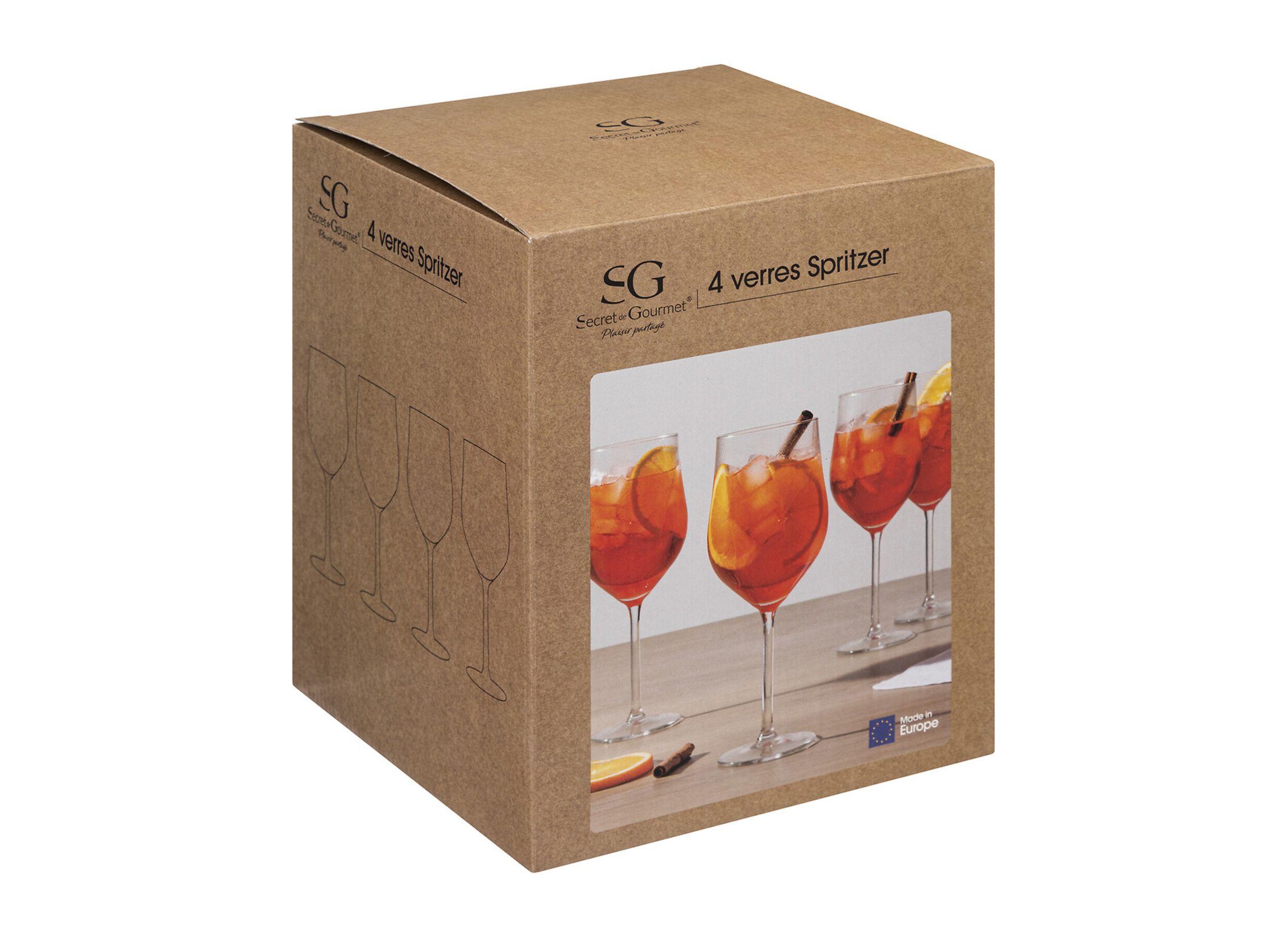 Aperçu - Verre cocktail Spritz 62cl - verre - transparent lot de 4