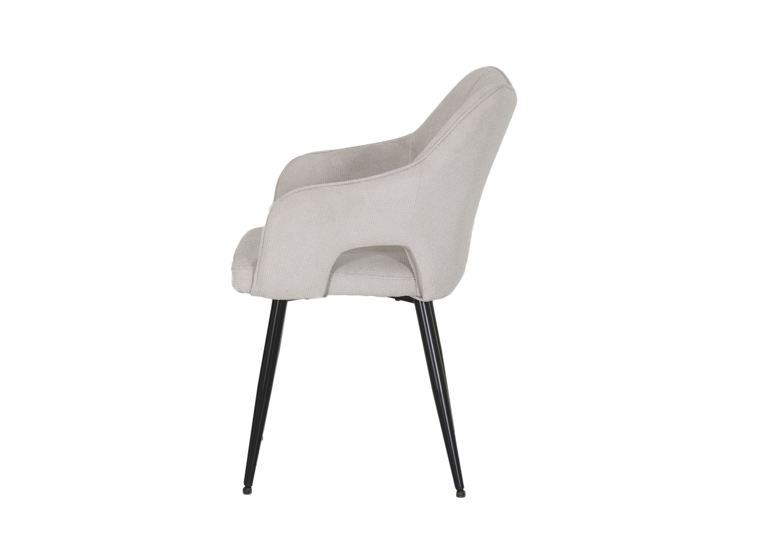 Chaise Daly 55x60x86cm - fibre polyester - beige