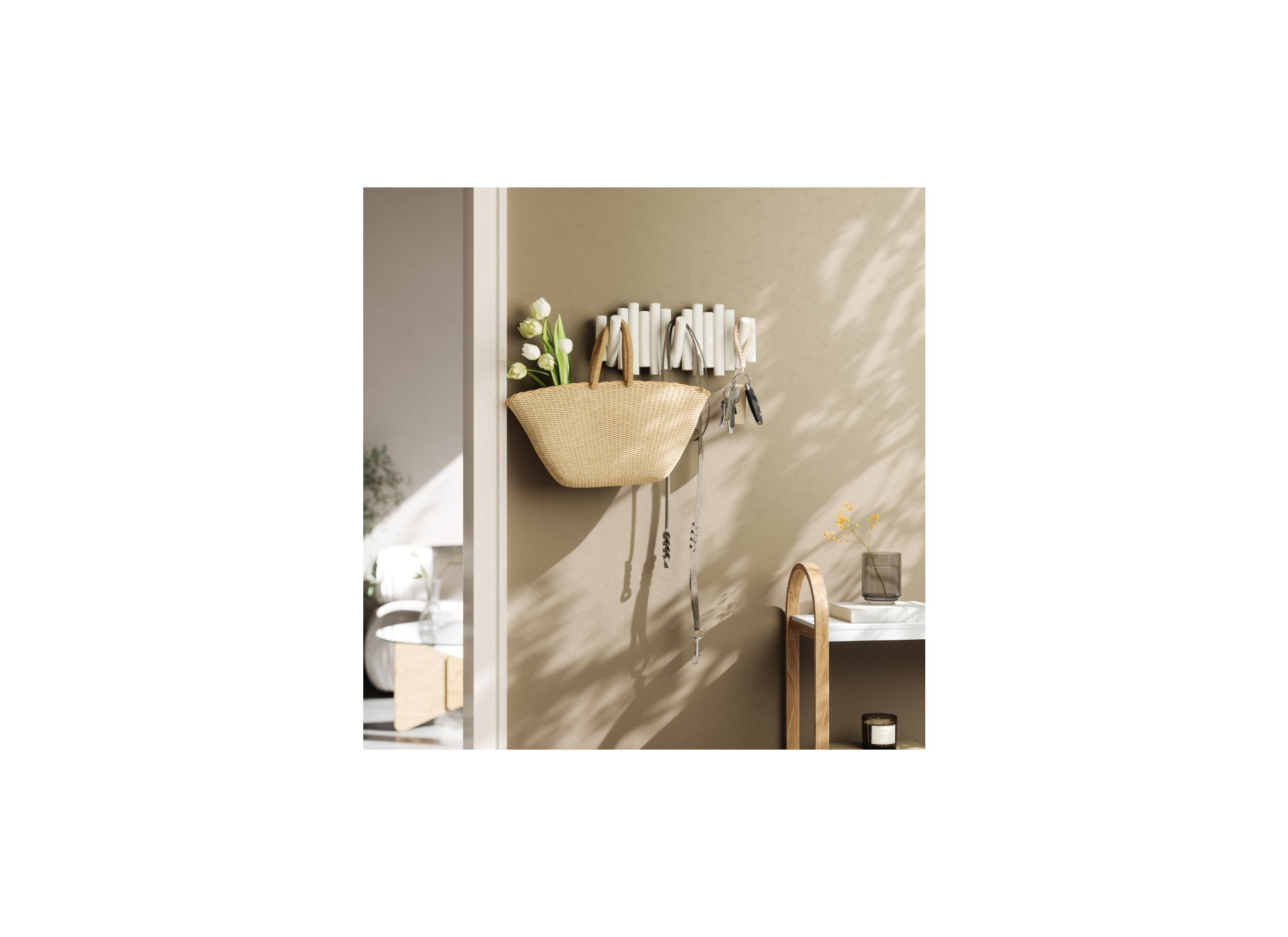 Foto ambiance - Portemanteau mural Picket Rail 38,3cm