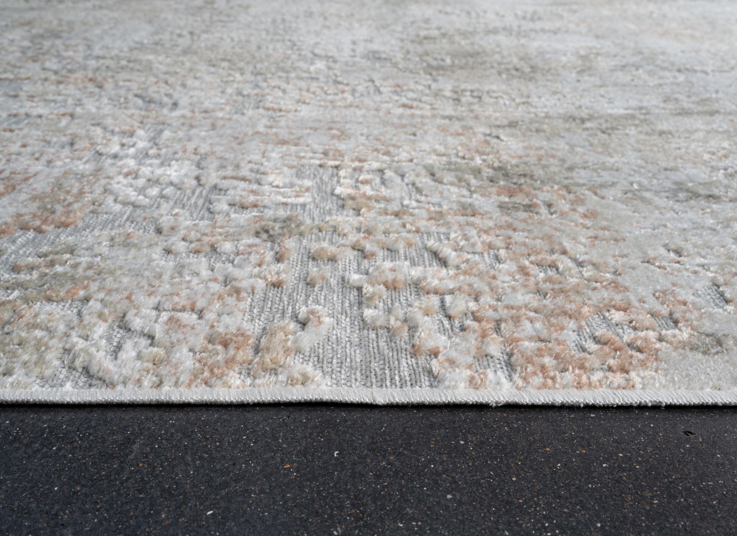 Detailfoto - Tapijt Otavio 67x210cm - polyester - beige