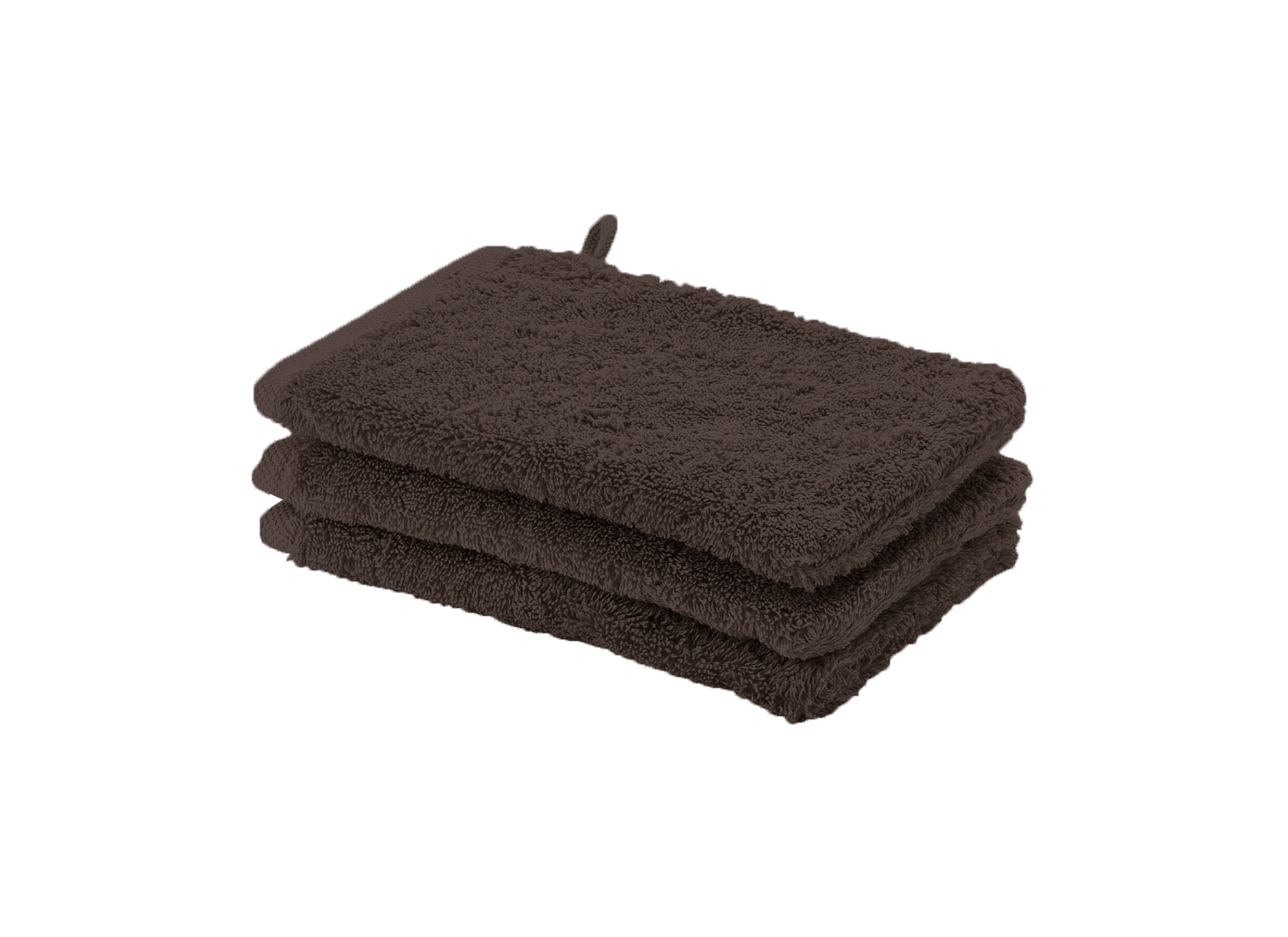 Washandje London 16x22cm - katoen - pecan - Gant de toilette London 16x22cm - coton - pecan