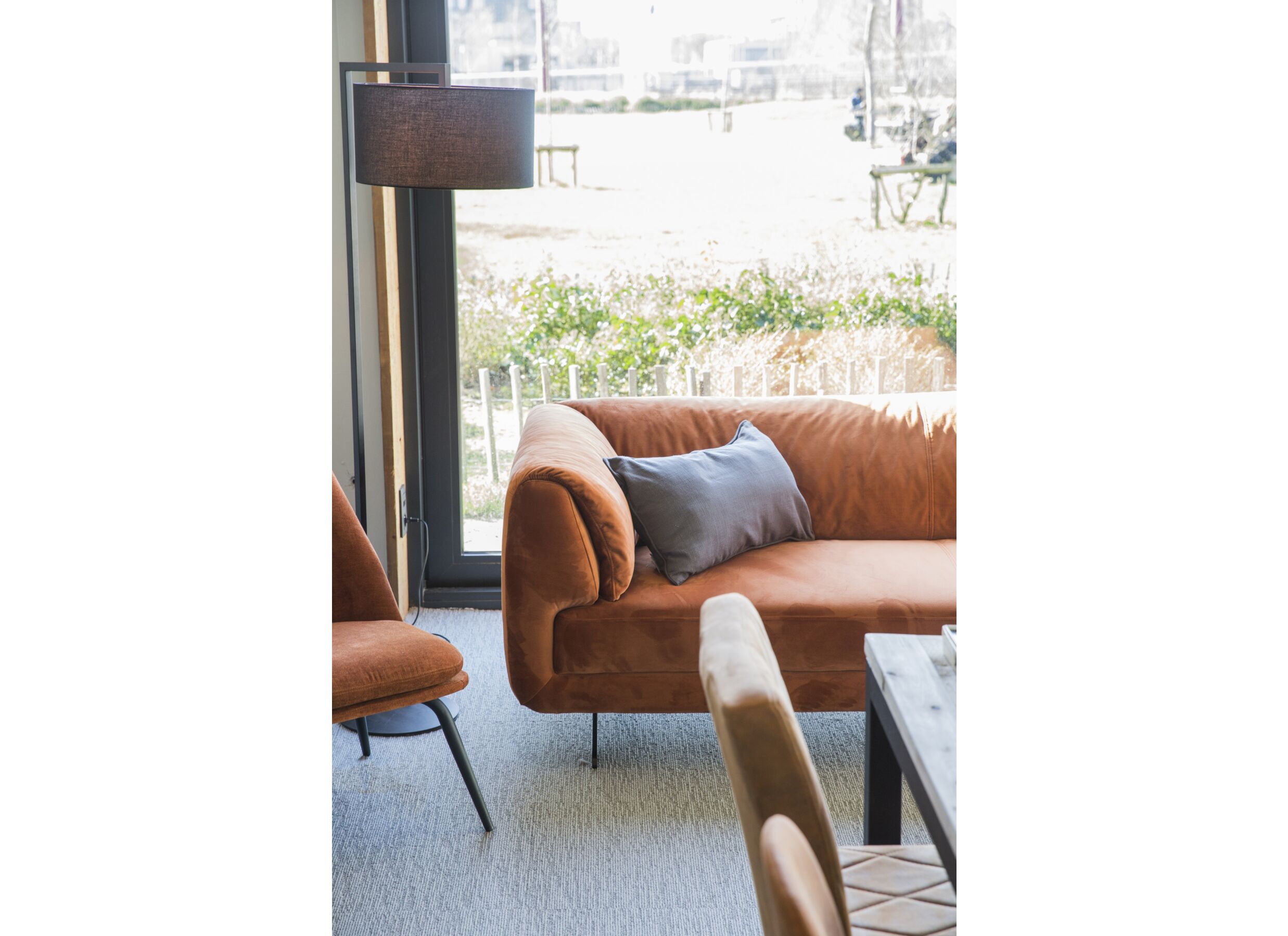 Foto ambiance - Housse de coussin Arte 60x40cm - coton - carbone