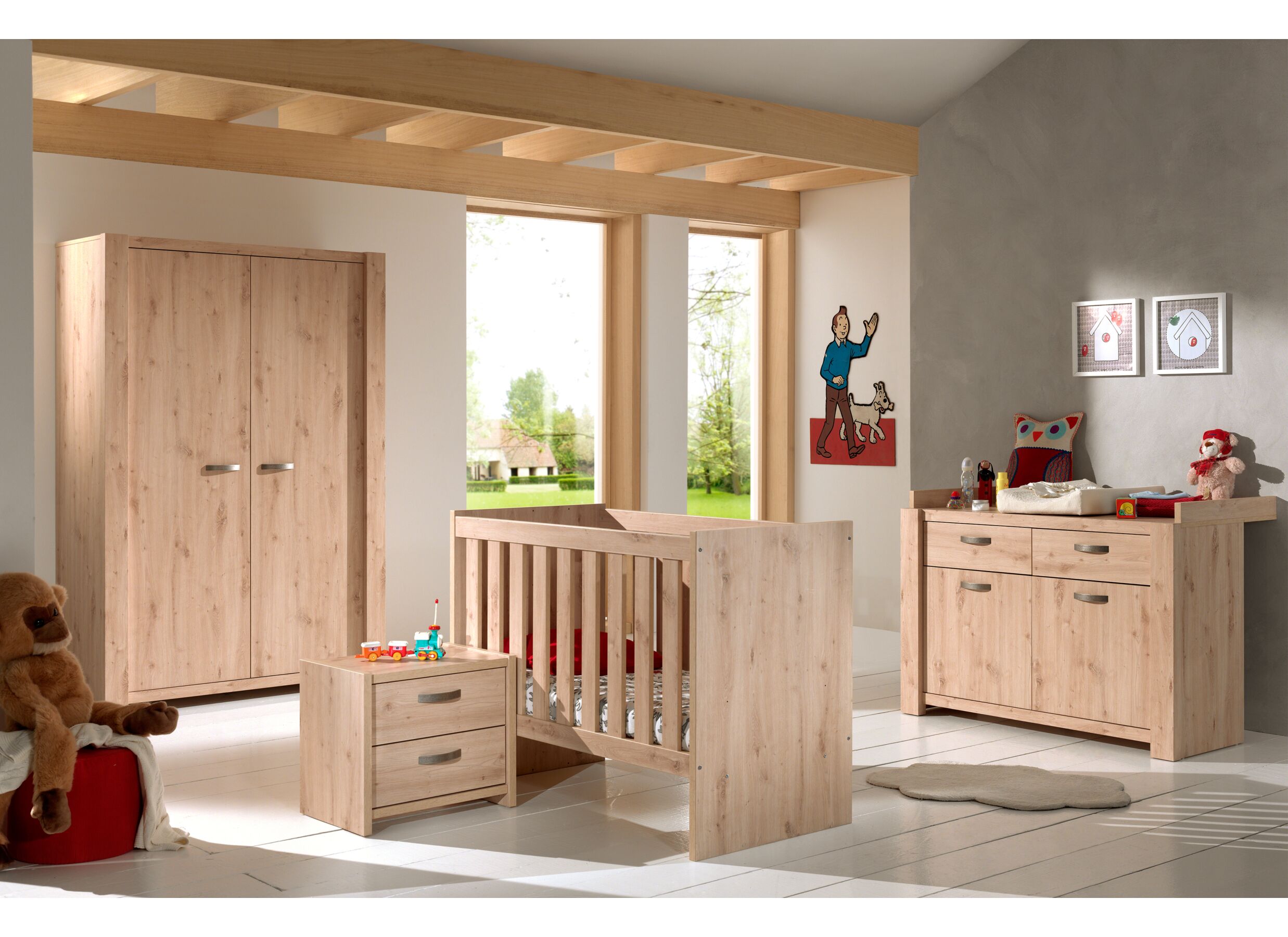 Foto ambiance - Commode avec table à langer Amalia 134x51x89cm