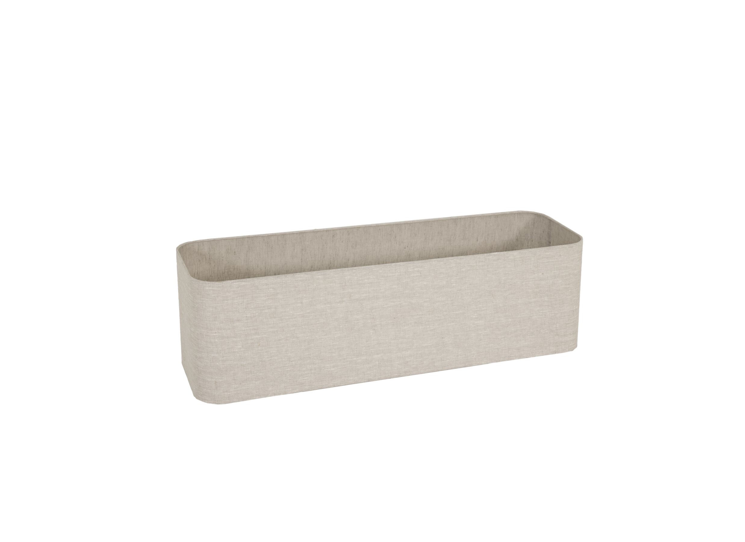 Plus Important - Abat-jour Milano coins arrondis Ø100cm - tissu - beige