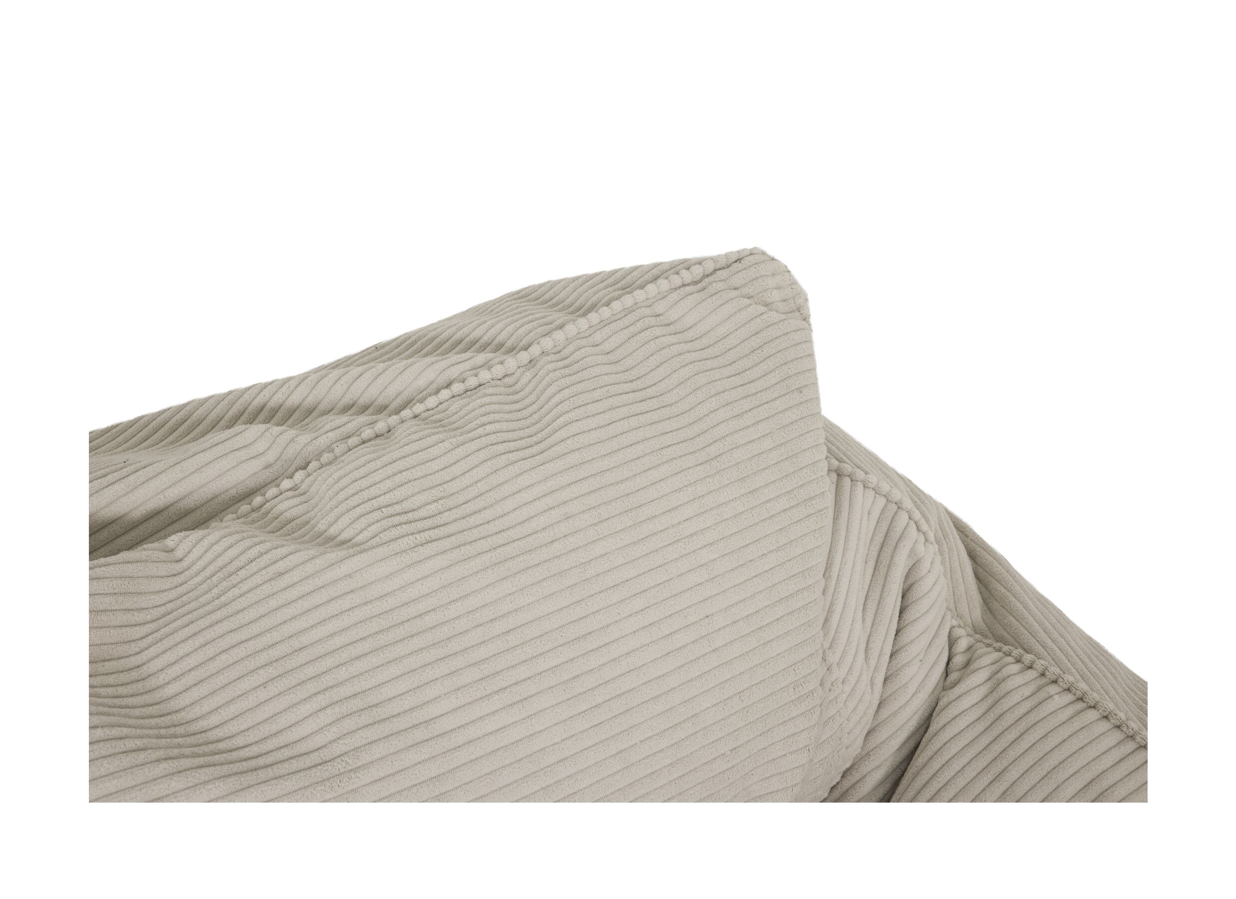 Detail - Pouf poire Norvik Poso tissu - ivoire